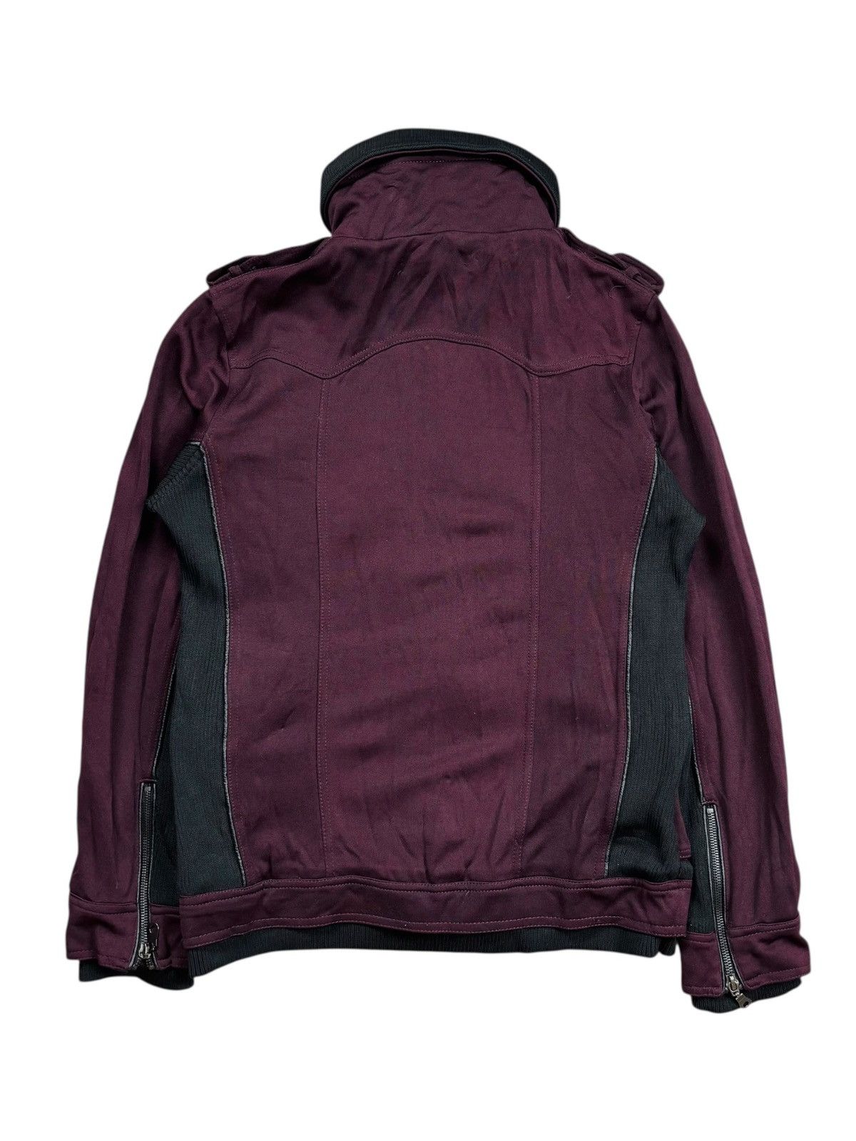 BUFFALO BOBS 2000s Semantic Design - Red Wine Vkei Style Jacket Size US M / EU 48-50 / 2 - 2 Thumbnail