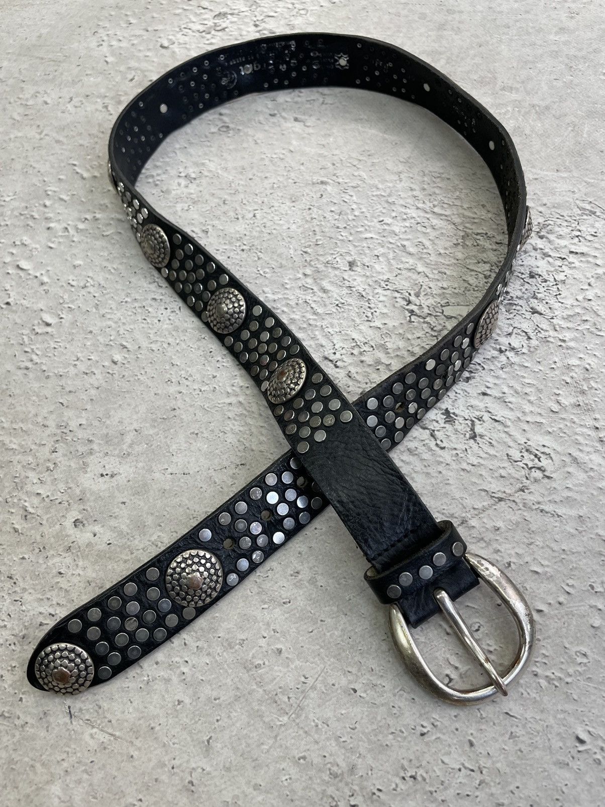 Hysteric Glamour × If Six Was Nine VINTAGE AVANT-GARDE GOTHIC LEATHER BELT RICK OWENS STYLE Size ONE SIZE - 2 Thumbnail