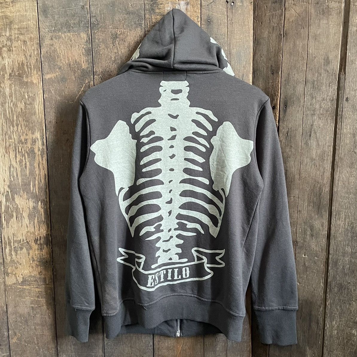 Japanese Brand Rare Estilo Skulls full print Hoodie Size US M / EU 48-50 / 2 - 10 Thumbnail