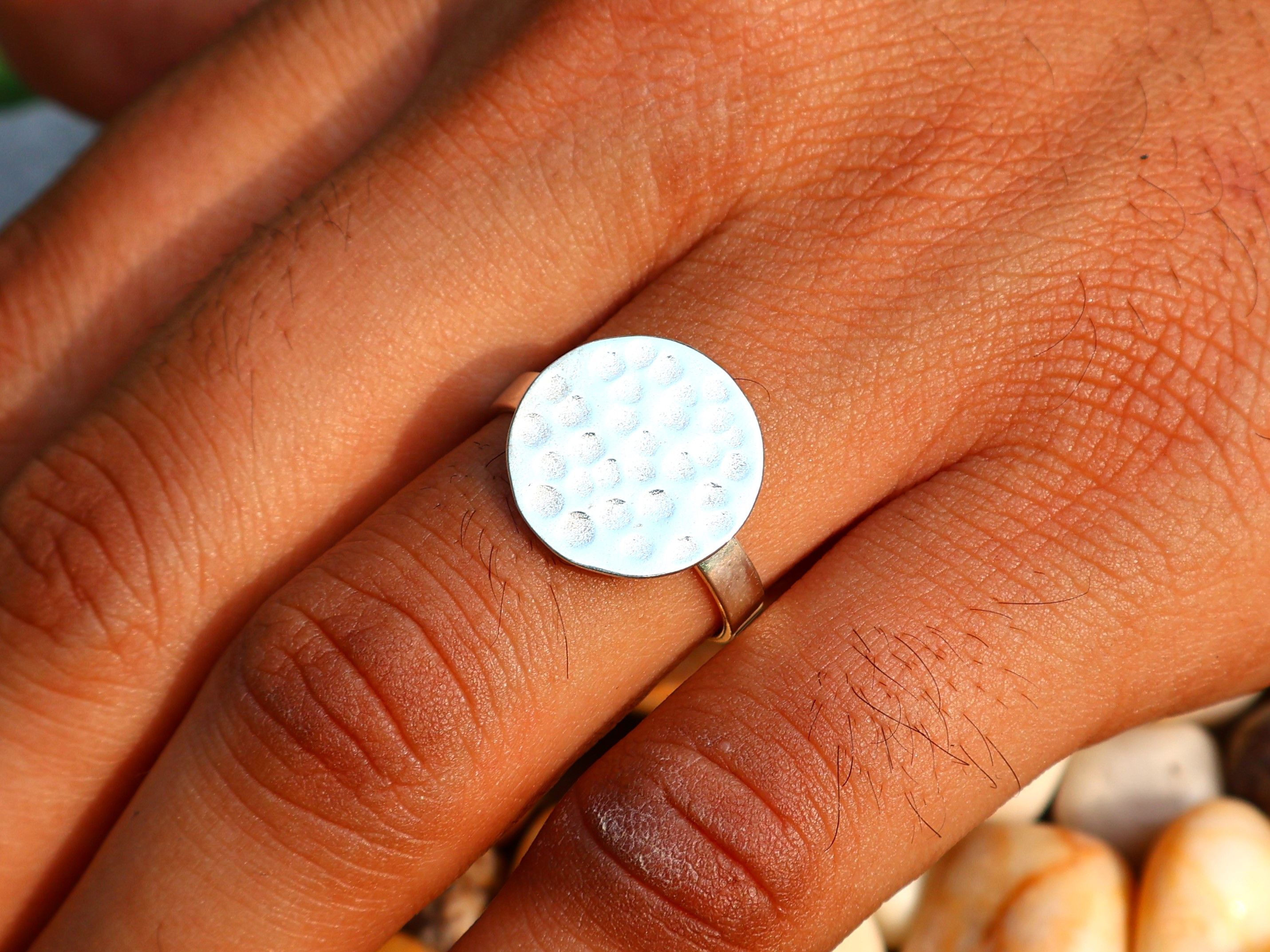 Handmade Hammered Ring, Handmade Ring, 925 Sterling Silver Ring, Gift Size ONE SIZE - 6 Thumbnail