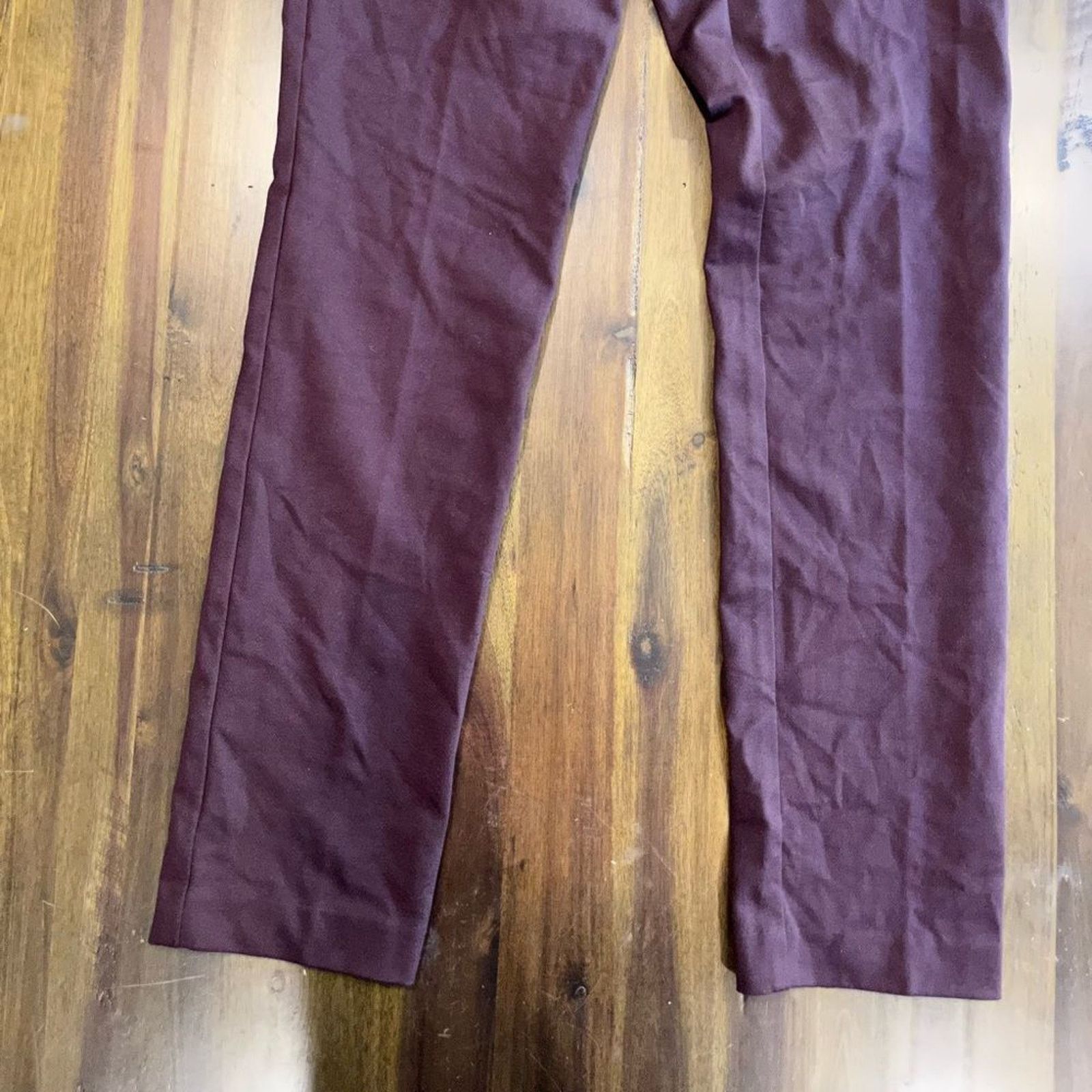 Vintage J. Jill Essential Ponte Slim-Leg Pants Plum - Size XS Size 24" / US 00 / IT 34 - 2 Thumbnail