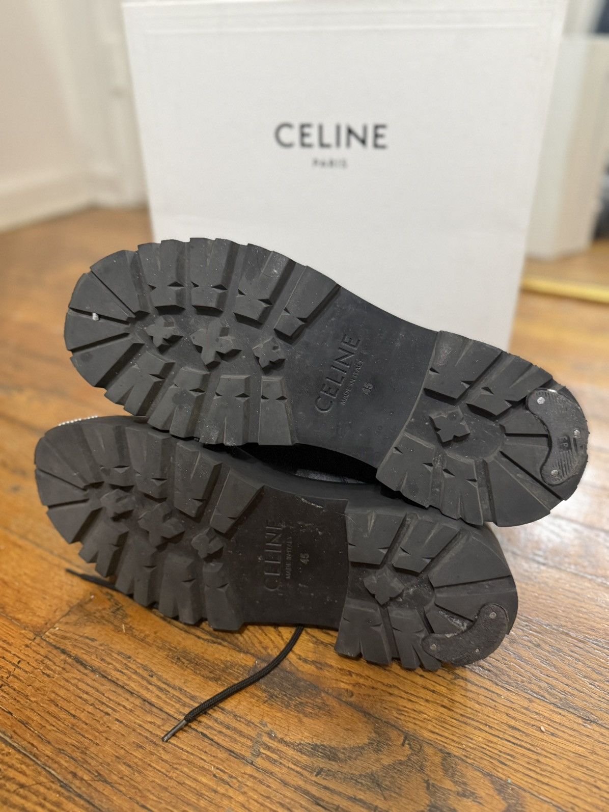 Celine Cosmic Cruiser Studded Combat Boot Size US 12 / EU 45 - 7 Thumbnail