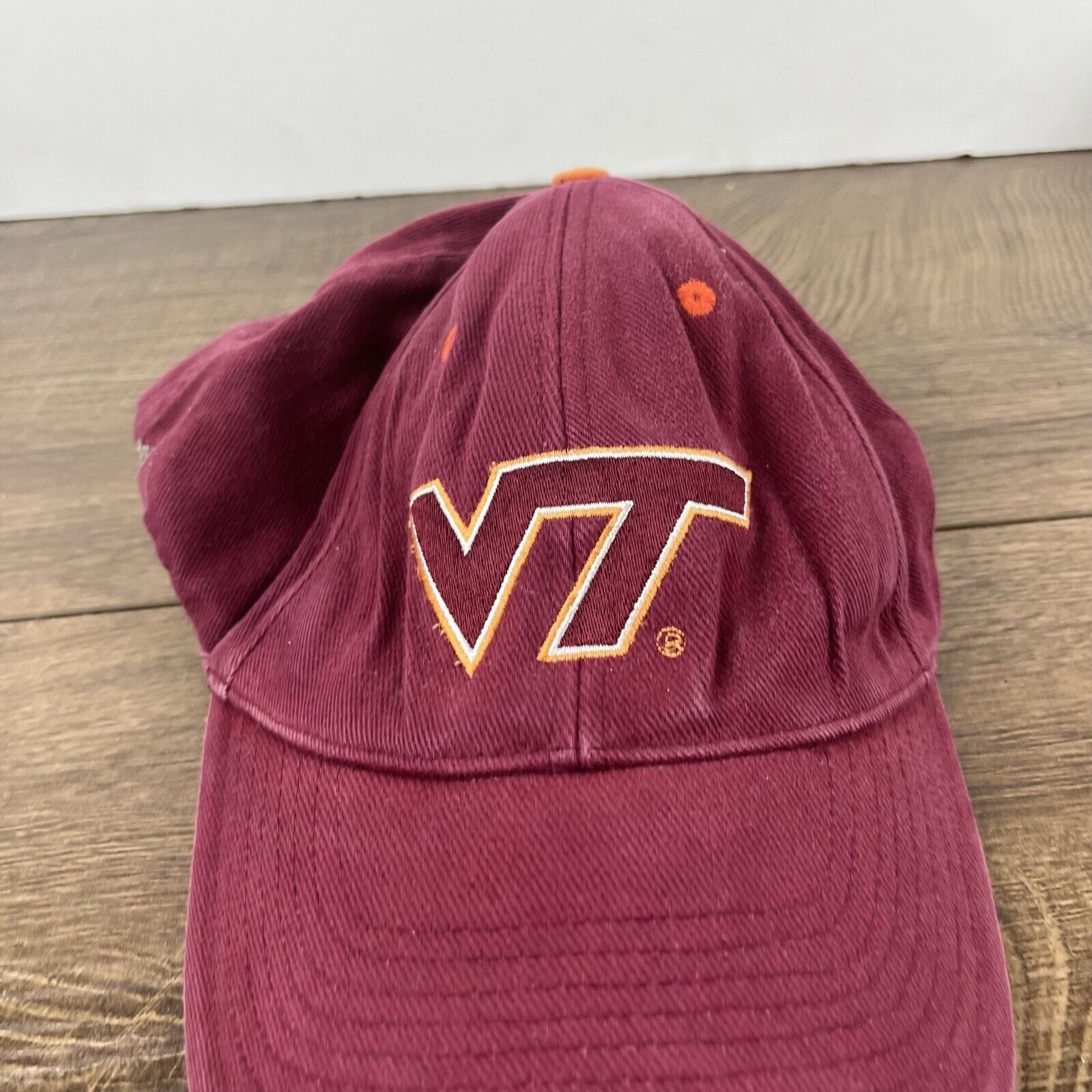 Other Virginia Tech Hokies Hat VT Tech Hokies Adjustable Hat Red H Size ONE SIZE - 6 Thumbnail
