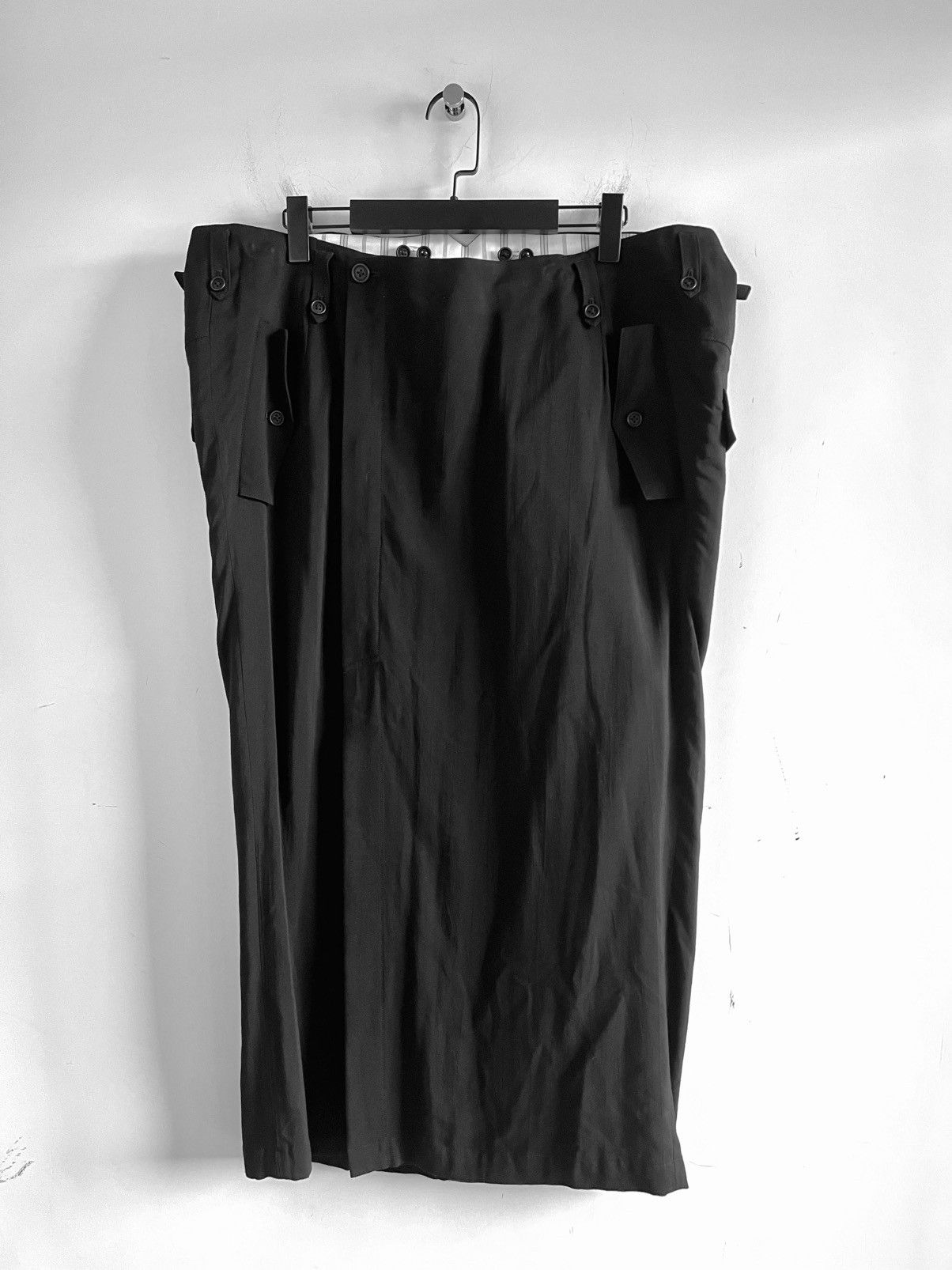 Yohji Yamamoto Pour Homme Cu/Ry/S GABARDINE YORK PANEL SKIRT