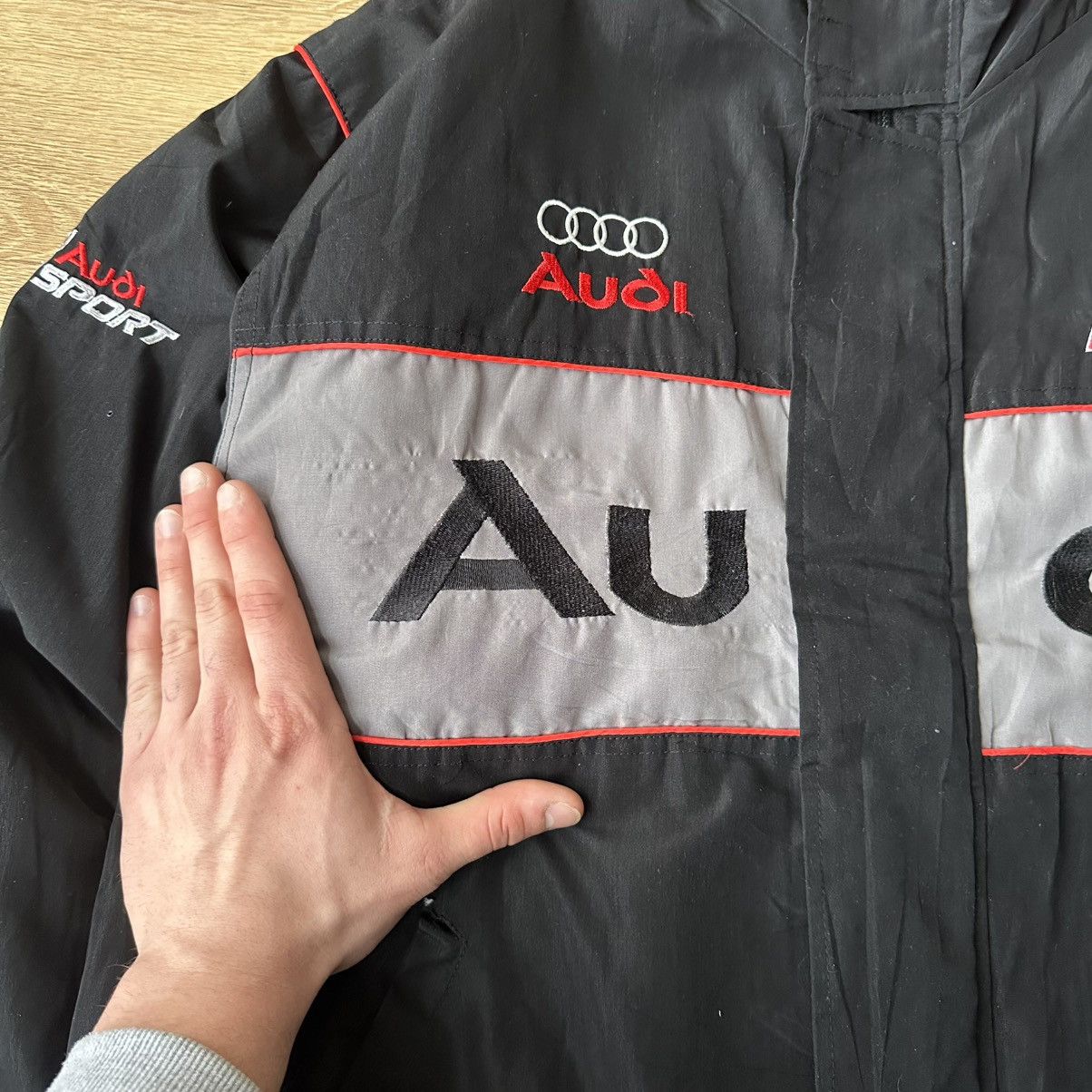 Audi Vintage Audi Sport Team Audi Racing Light Jacket Size US XL / EU 56 / 4 - 9 Thumbnail