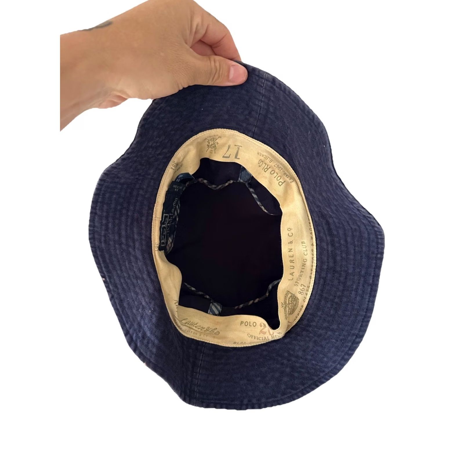 Polo Ralph Lauren VINTAGE Polo Ralph Lauren Bucket Hat S/M Blue 90s Fisherman Plaid Casual Travel Mens RARE Size US S / EU 44-46 / 1 - 4 Thumbnail