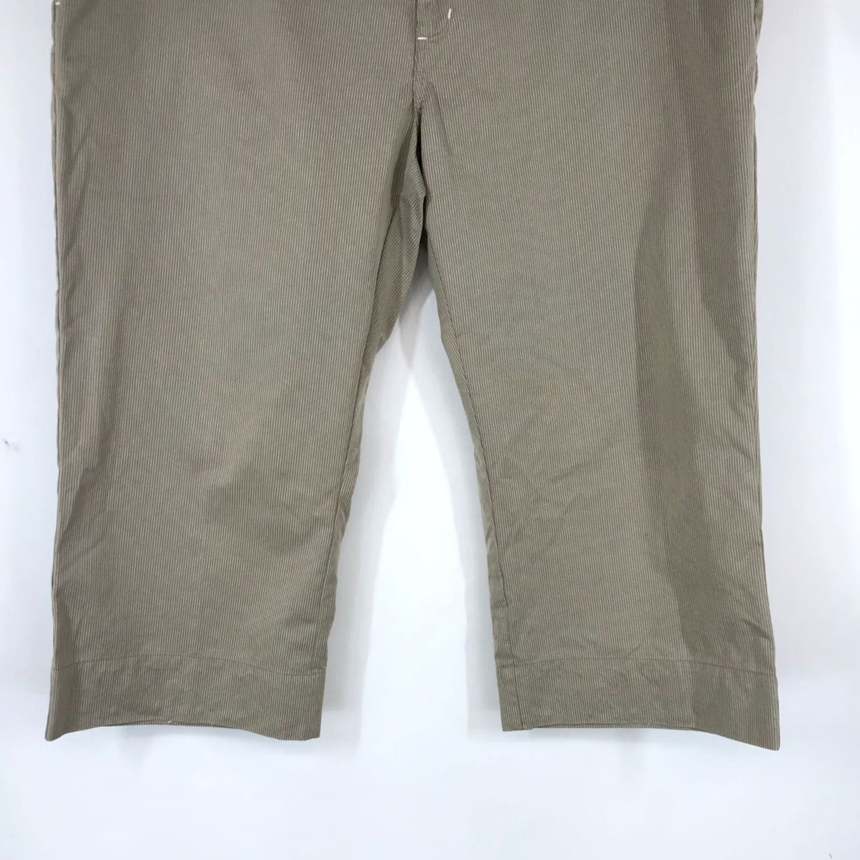Vintage HORNY TOAD WOMEN'S CAPRI CAPRI 14 BEIGE ADJUSTABLE WAIST COTTON BLEND YOLO Size 36" / US 14 / IT 50 - 3 Thumbnail