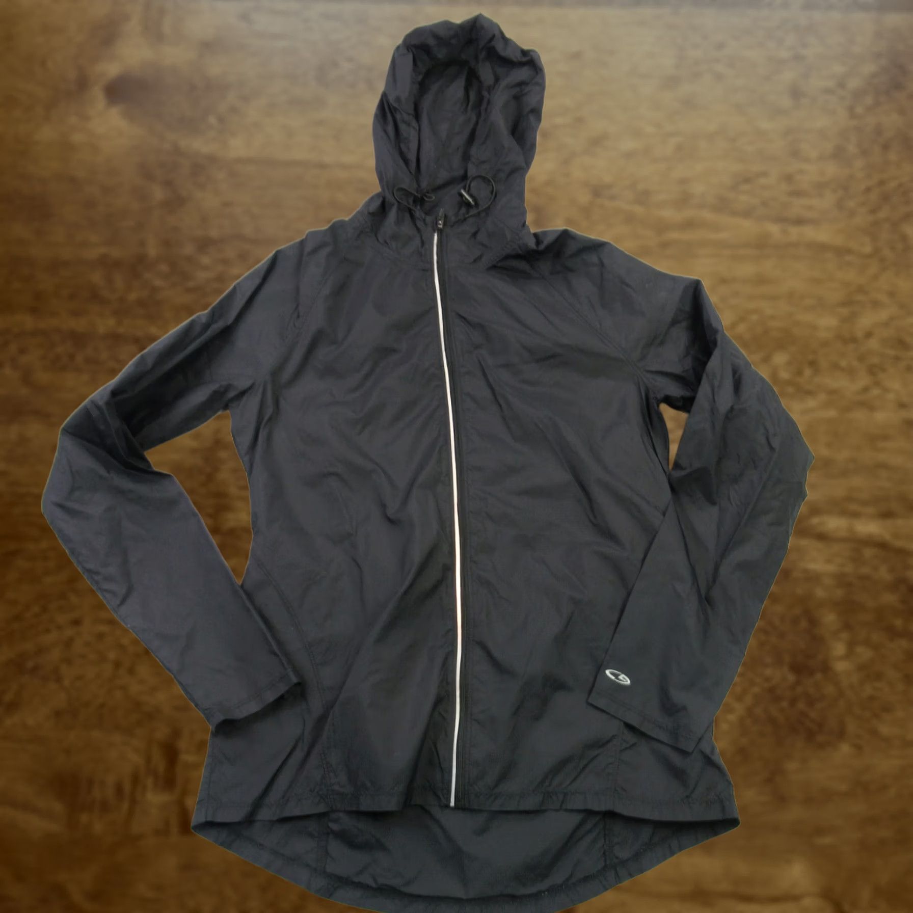 Champion Champion Jacket Womens Small Petite Long Sleeve Full Zip Pockets Lightweight Windbreaker Black 90s Optional? Size S / US 4 / IT 40 - 1 Thumbnail