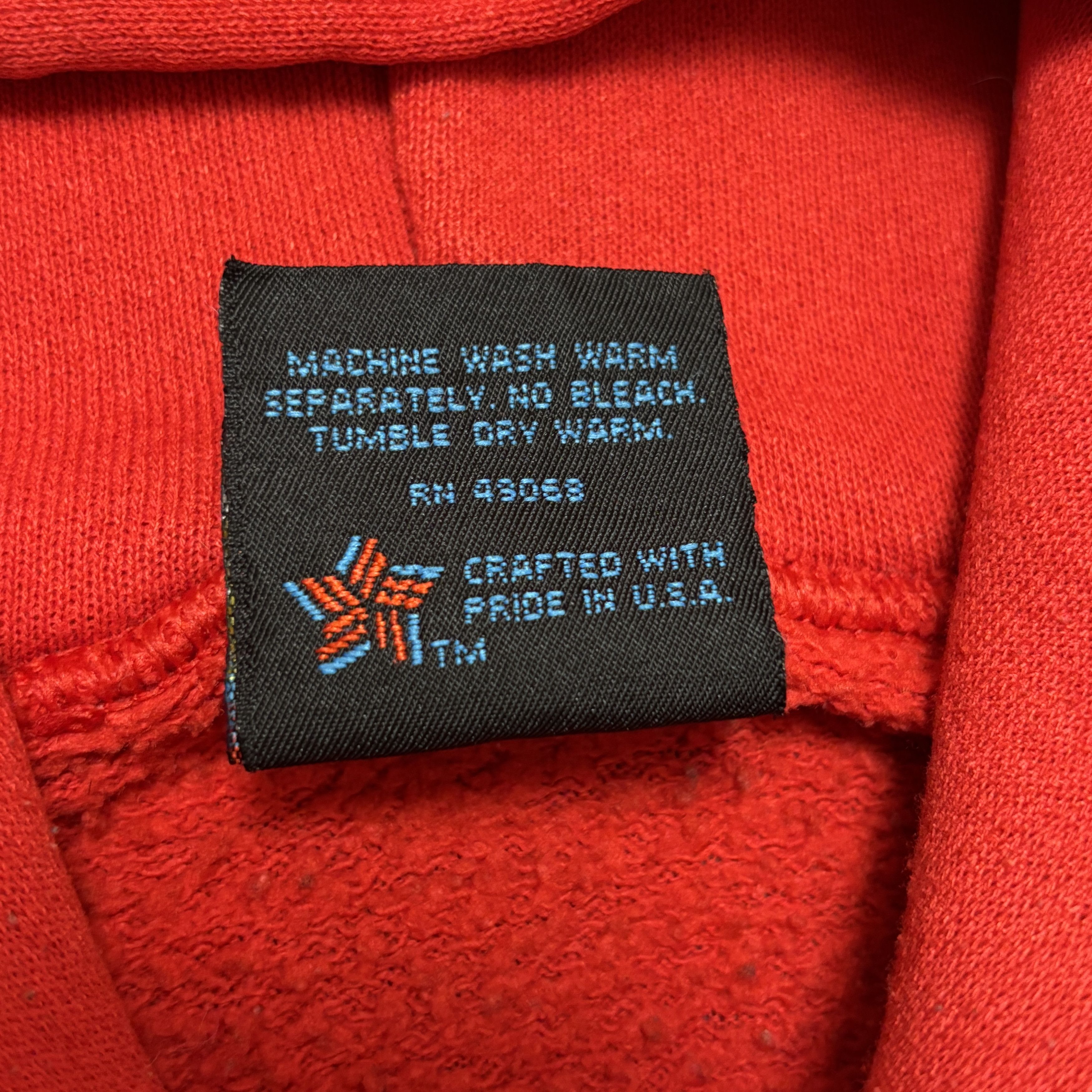 Soffe × Vintage Vintage Blank Hoodie Soffe Made In Usa Single Stitch Size US XL / EU 56 / 4 - 5 Thumbnail