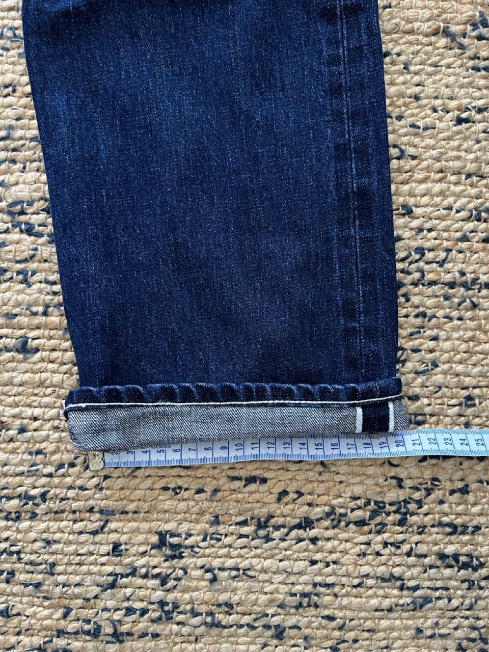 L.E.J London LEJ Knee Patch Work Jean in Washed Selvedge Denim Size US 30 / EU 46 - 5 Thumbnail
