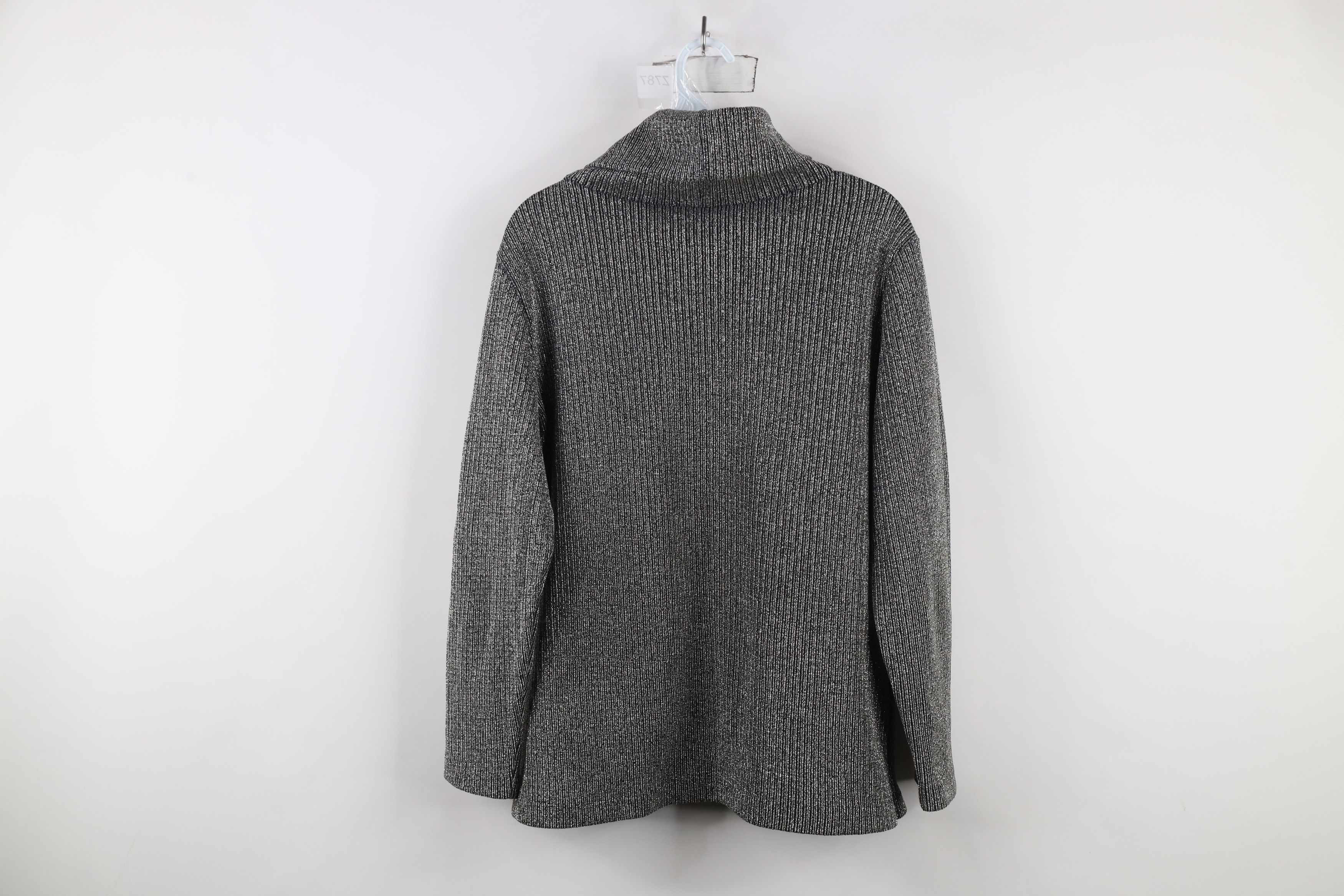 Vintage Vintage 70s Streetwear Ribbed Knit Turtleneck Shirt USA Size L / US 10 / IT 46 - 9 Thumbnail