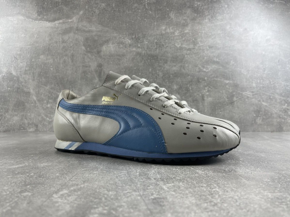 Puma Vintage Puma Sprint Grey Morn Shadow Retro Track Sneakers Size US 11.5 / EU 44-45 - 2 Thumbnail