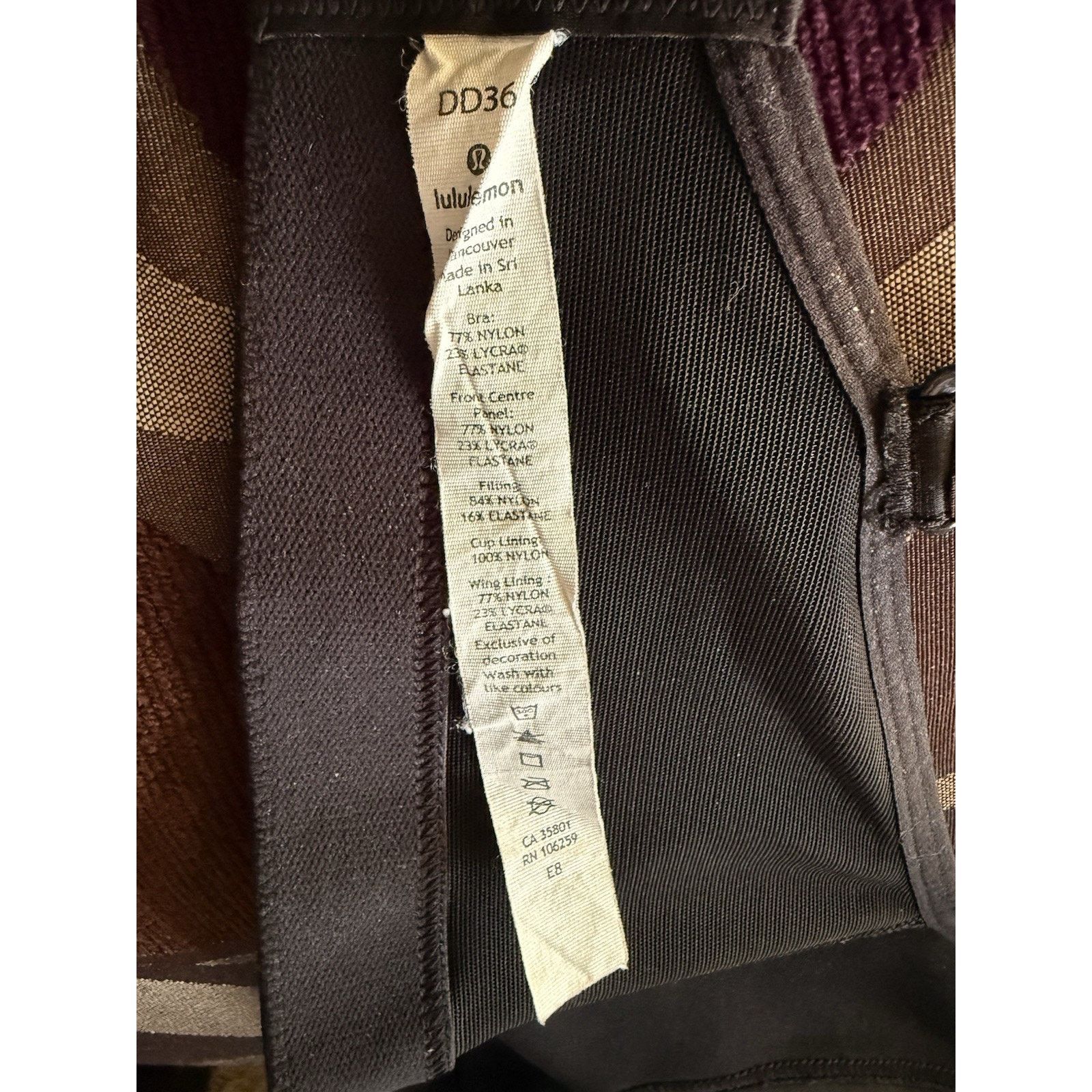 Lululemon Lululemon Black High Support Sports Bra Adj Straps 36DD Size ONE SIZE - 4 Thumbnail