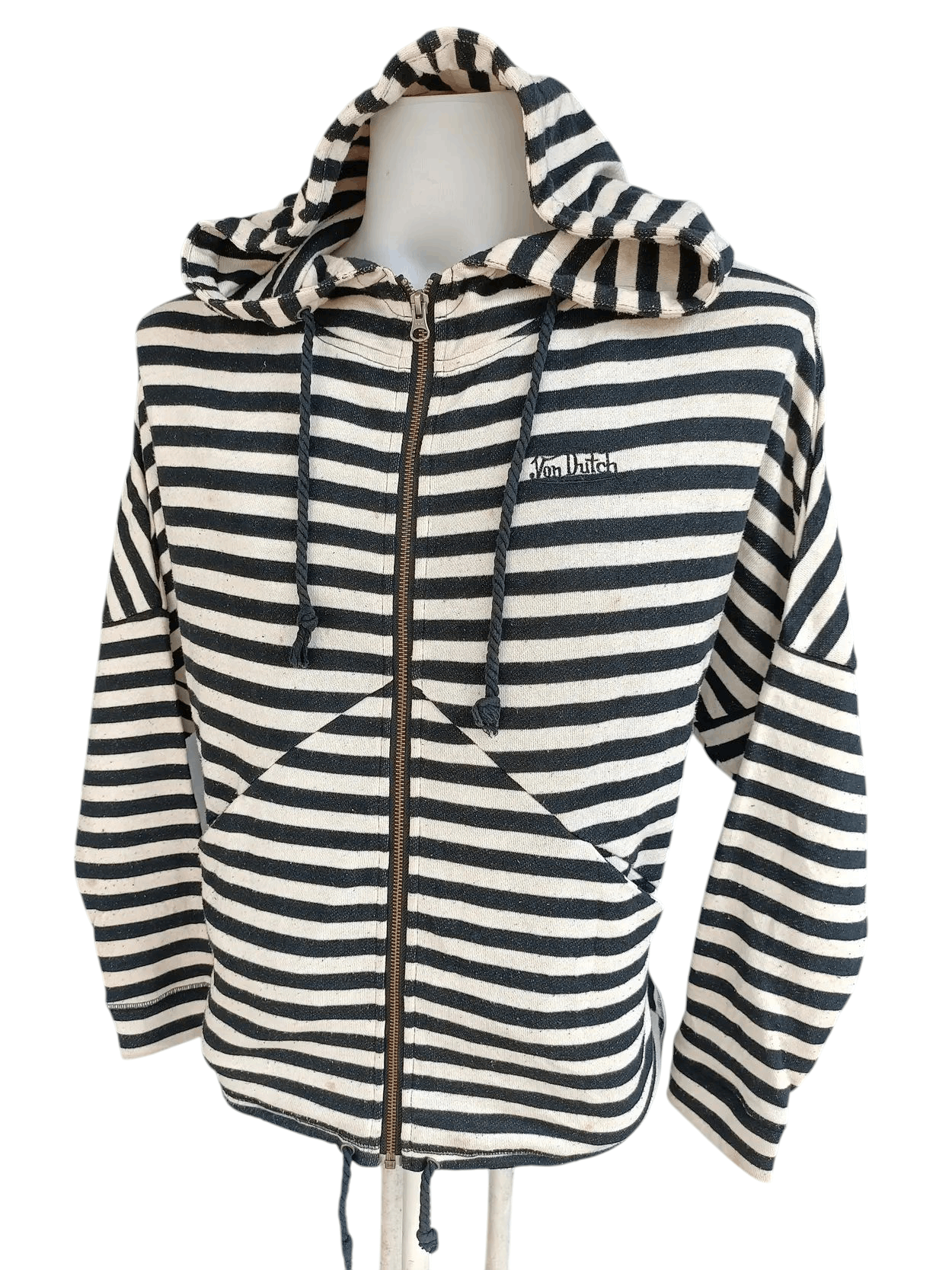 Von Dutch DOPE💥Von Dutch Black White Full Zipped Hoodie Jacket SW007 Size US M / EU 48-50 / 2 - 3 Thumbnail