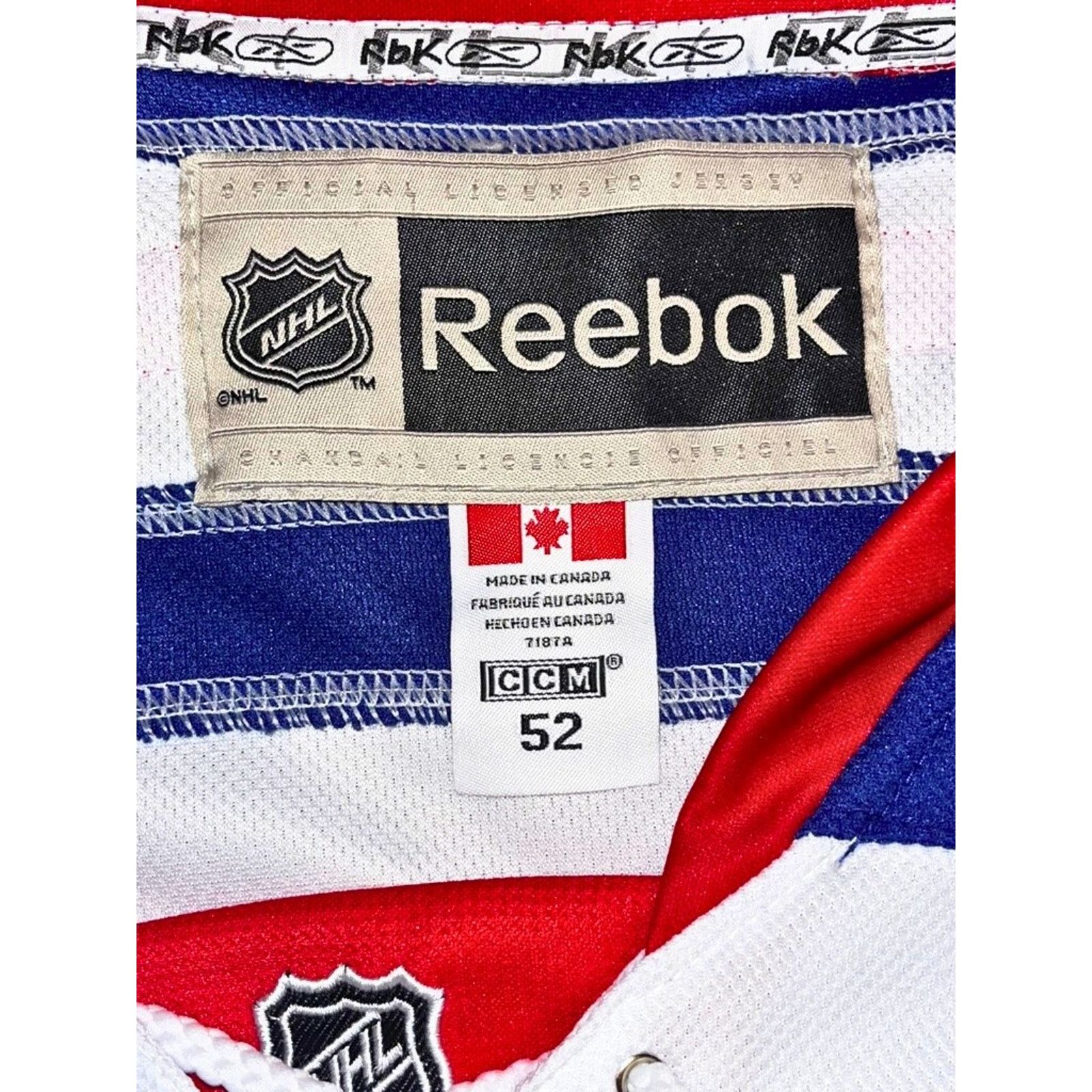Ccm New York Rangers Mats Zuccarello Reebok CCM NHL Jersey Sz 52 Size US XL / EU 56 / 4 - 10 Thumbnail