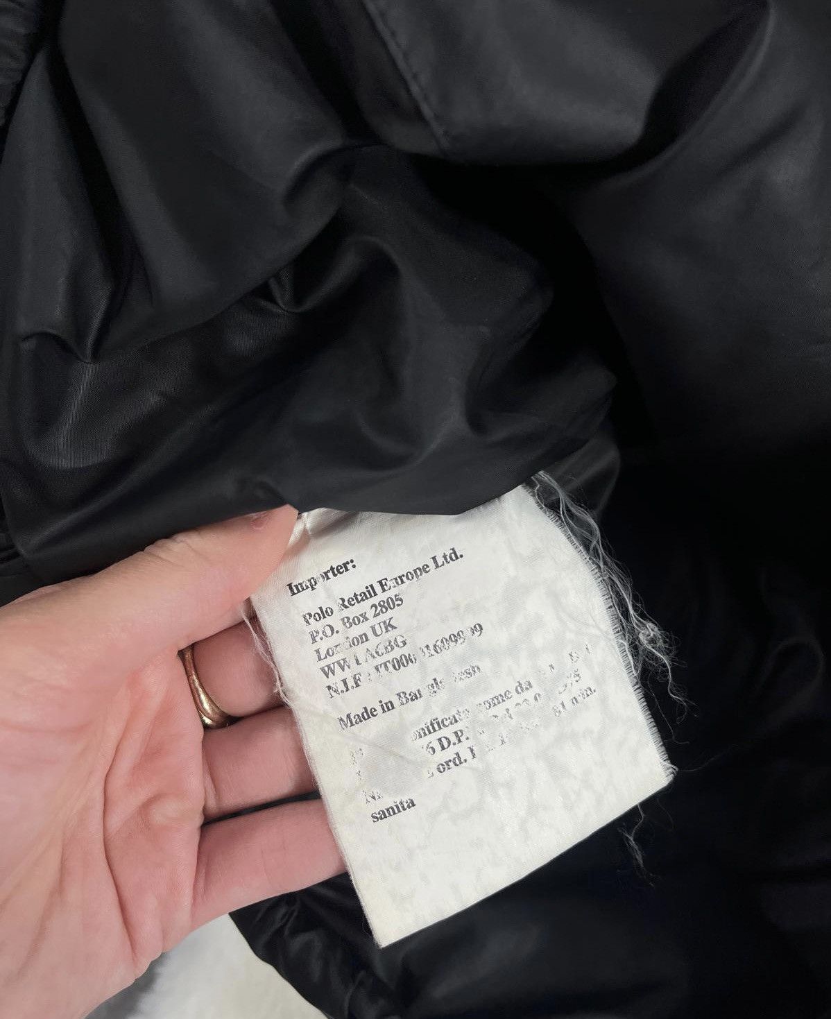 Polo Ralph Lauren × Ralph Lauren Polo Ralph Lauren Goose Down Jacket Winter Black Logo Size US L / EU 52-54 / 3 - 6 Thumbnail