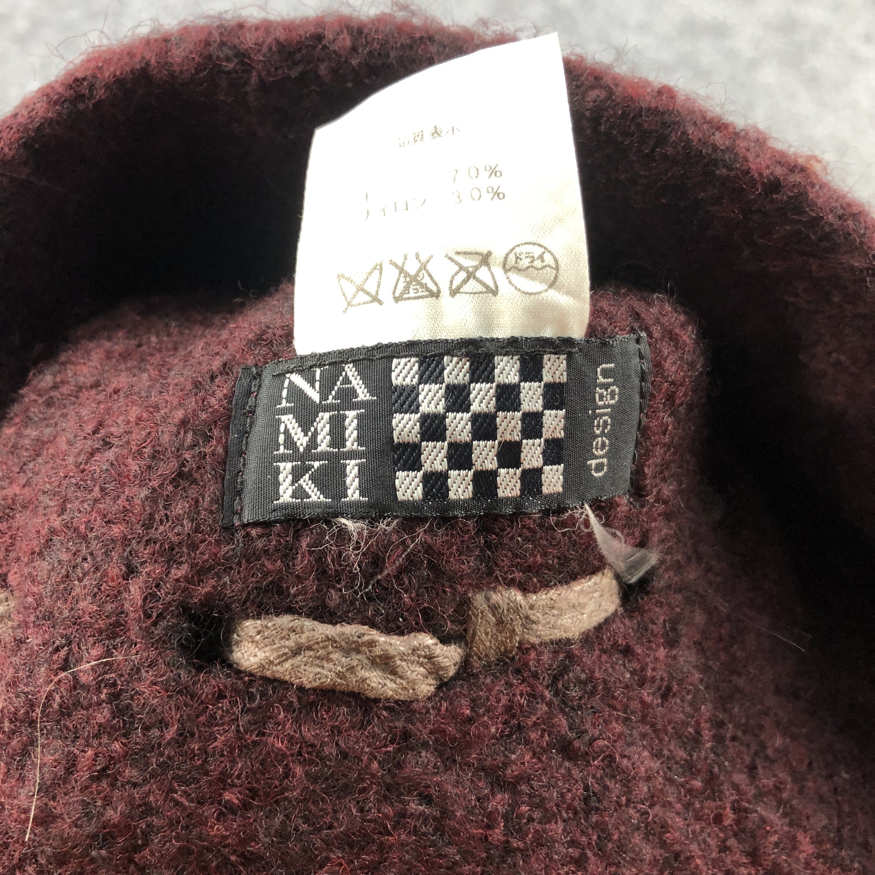 Japanese Brand Namiki Wool Bucket Hat Beanie Snowcap Snow Hat B211 Size ONE SIZE - 6 Thumbnail