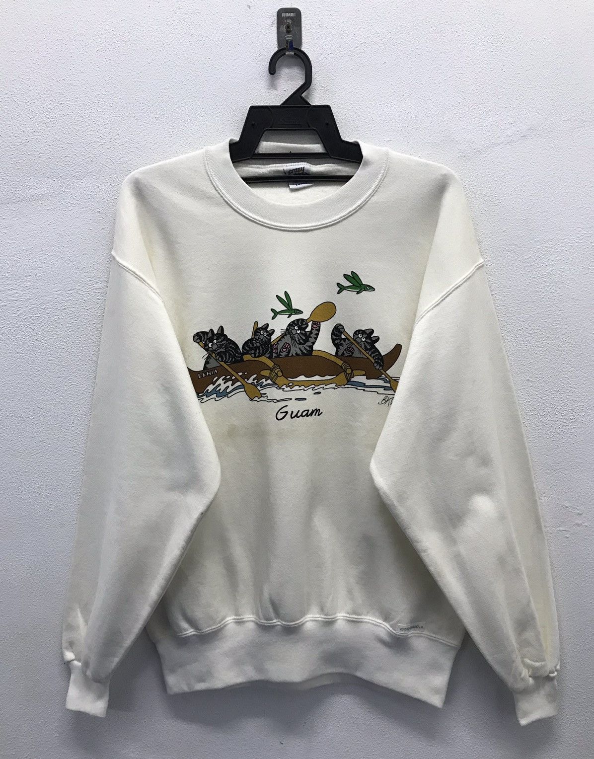 Vintage Vintage Crazy Shirts Hawaii B.Kliban Made In Usa Sweatshirt Size US S / EU 44-46 / 1 - 1 Thumbnail