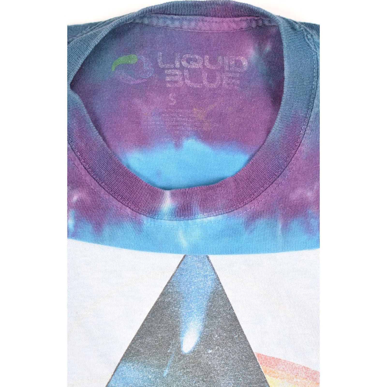 Liquid Blue Liquid Blue Pink Floyd Dark Side of the Moon 2016 W's Cropped Tie Dye T-Shirt S Womens Multicolor Cropped Moon 90s? Size S / US 4 / IT 40 - 4 Thumbnail