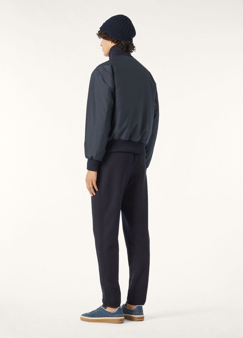 Loro Piana o1w1db10226 FAP1055 Denzel Bomber Jacket in Blue Size US M / EU 48-50 / 2 - 5 Thumbnail