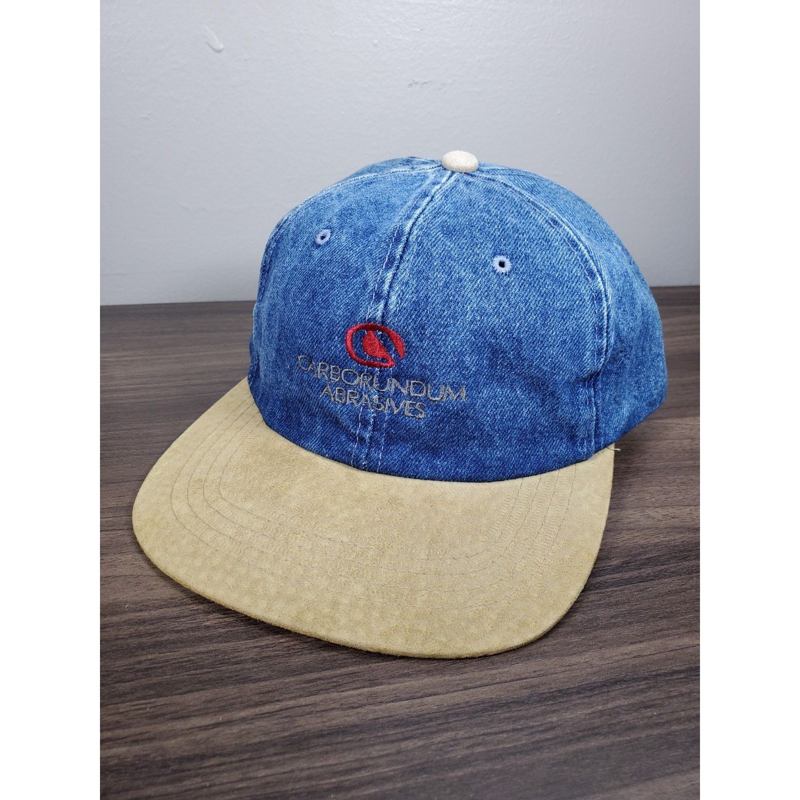 Vintage × Yupong Carborundum Abrasives Denim Hat Adjustable Cap Yupoong Size ONE SIZE - 1 Thumbnail