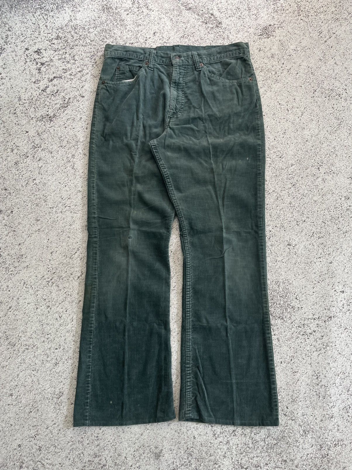 Levi's Vintage 80s Levis 517 Corduroy Flare Jeans Size US 33 - 1 Thumbnail