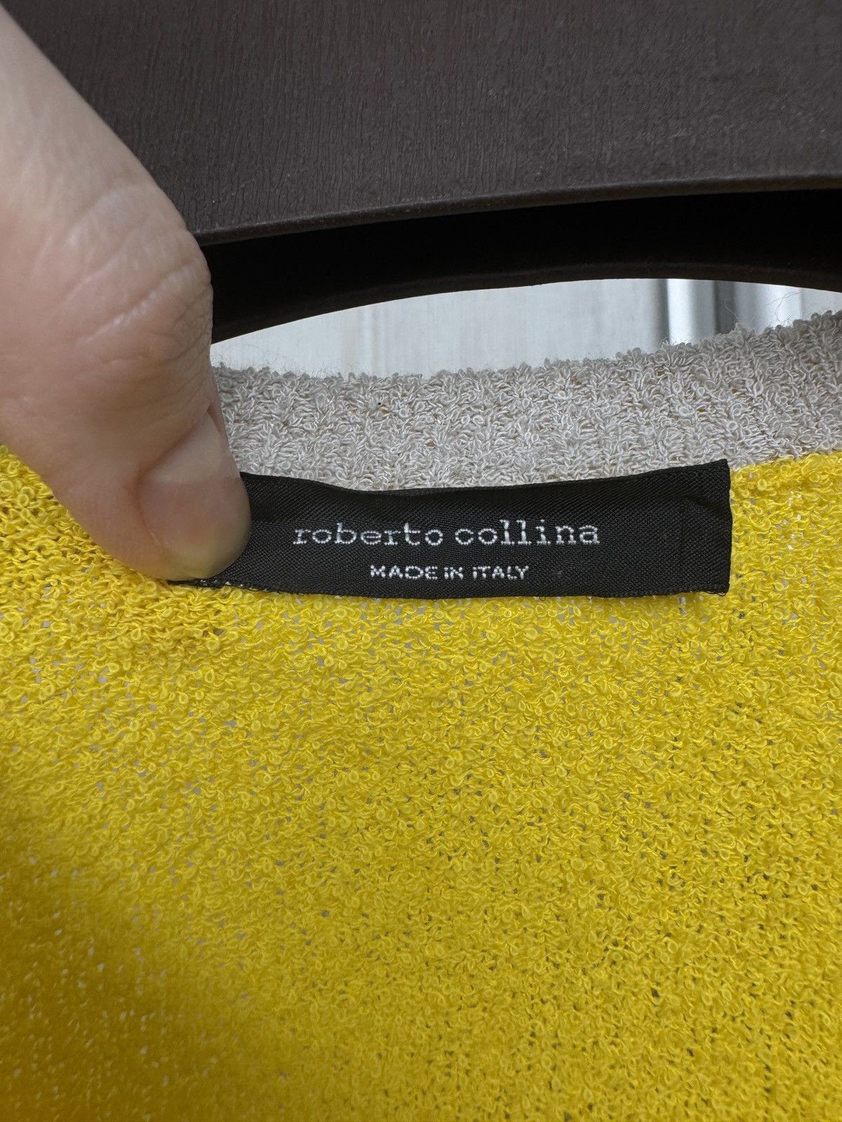 Roberto Collina Roberto Collina Towel style cotton fibre yellow sweatshirt Size US M / EU 48-50 / 2 - 7 Thumbnail