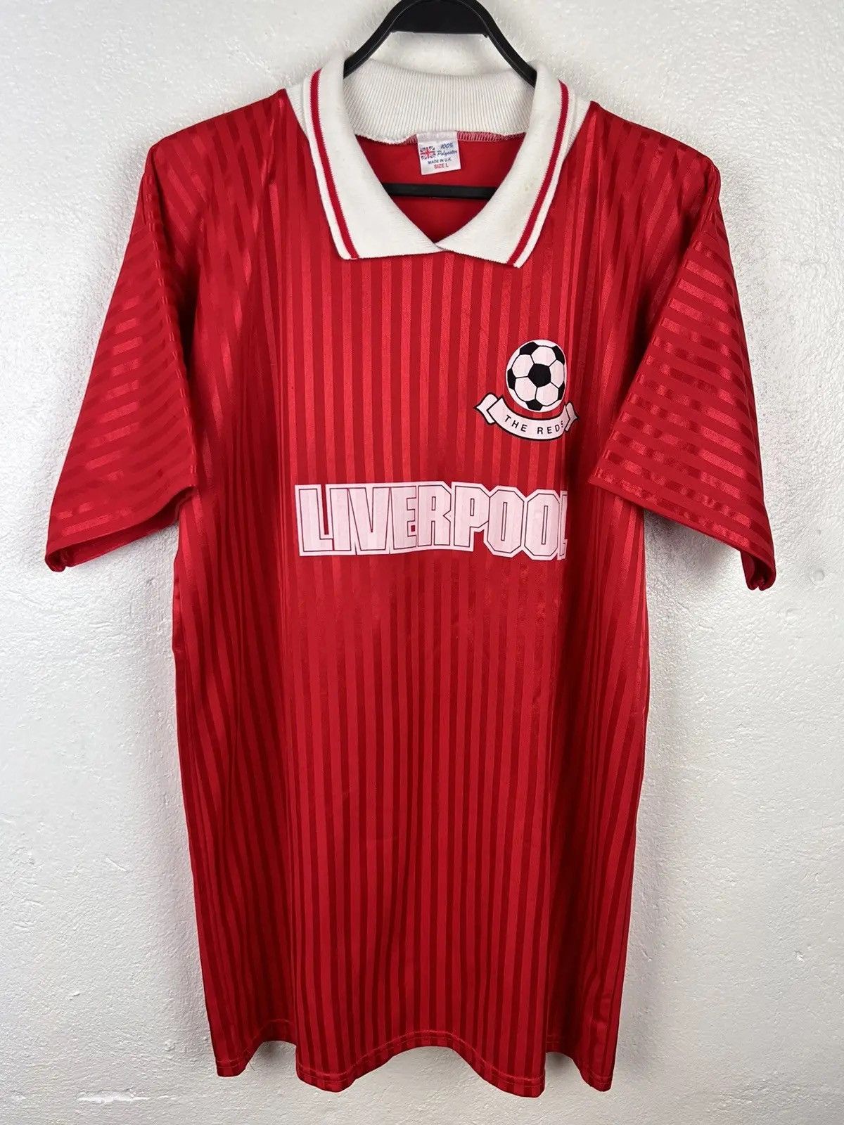 Vintage 90s Vintage Liverpool The Reds Retro Fanwear Soccer Jersey Size US L / EU 52-54 / 3 - 1 Thumbnail