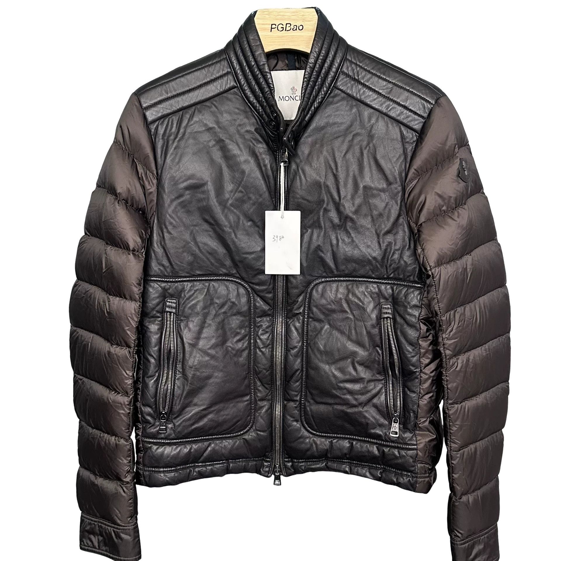 Moncler Moncler Leather Trim Padded Down Jacket Size M Size US M / EU 48-50 / 2 - 1 Thumbnail