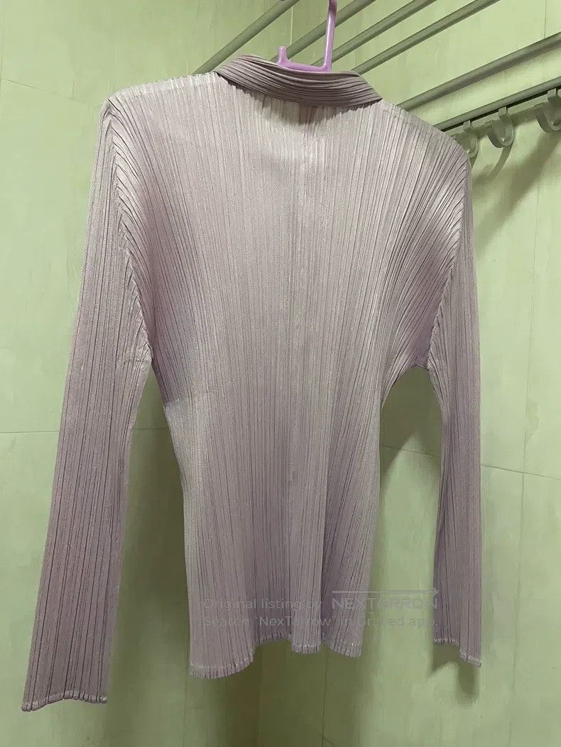 Issey Miyake Issey Miyake Pleated Collar Long Sleeve Shirt Size L / US 10 / IT 46 - 4 Thumbnail