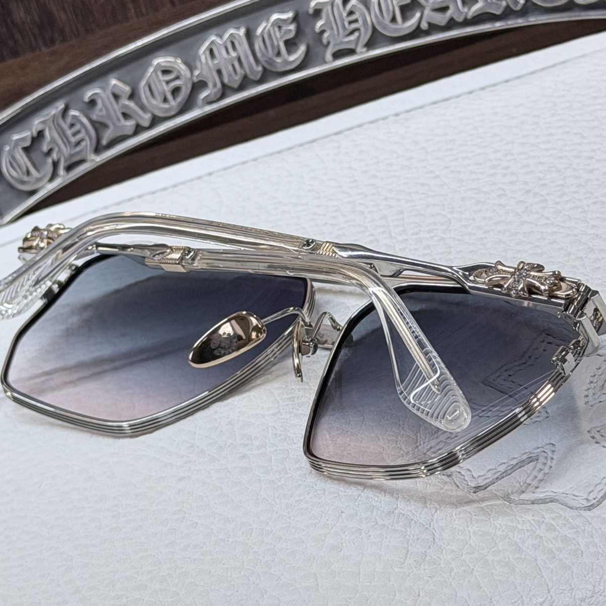 Chrome Hearts 💎JEWEL💎 Chrome Hearts Ripping 1/1 Sunglasses Size ONE SIZE - 5 Thumbnail