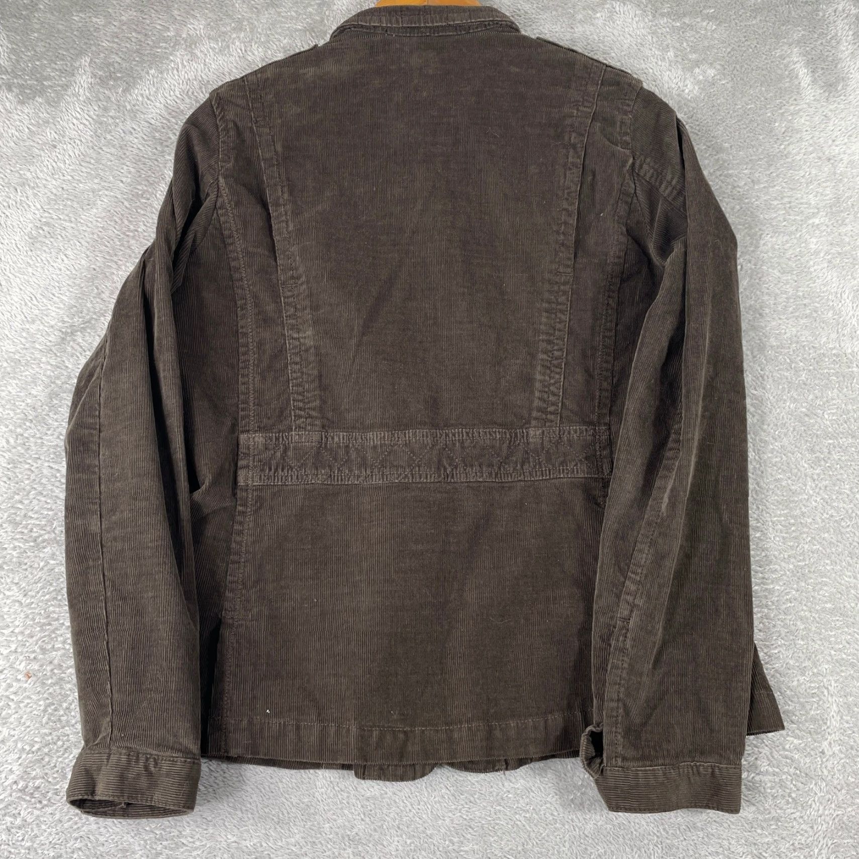 Eddie Bauer VINTAGE Eddie Bauer Corduroy Military Style Jacket Womens Small Brown Button Pockets Size S / US 4 / IT 40 - 2 Thumbnail
