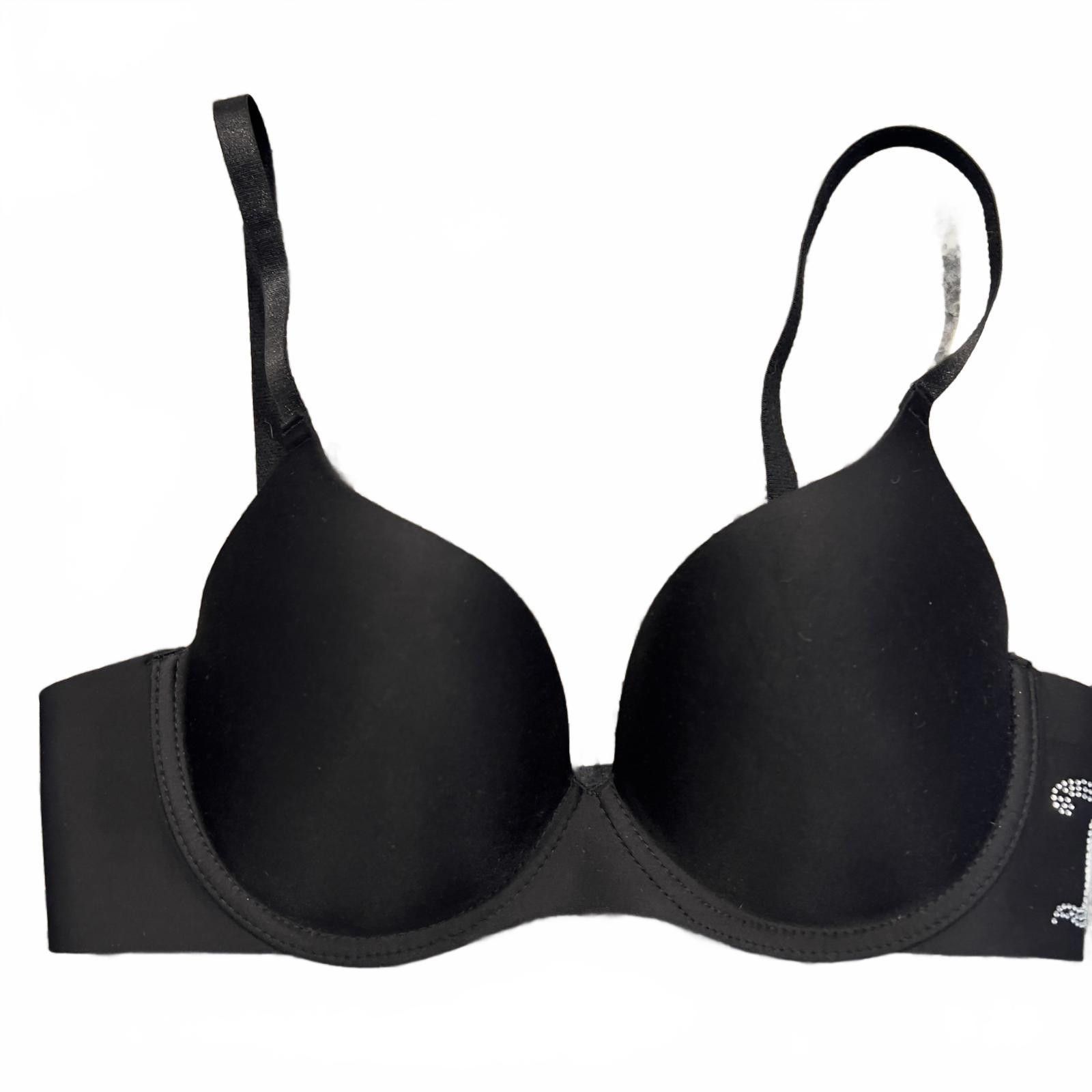 Juicy Couture NWT Juicy Couture Black Bra with Rhinestone Logo Size ONE SIZE - 1 Thumbnail