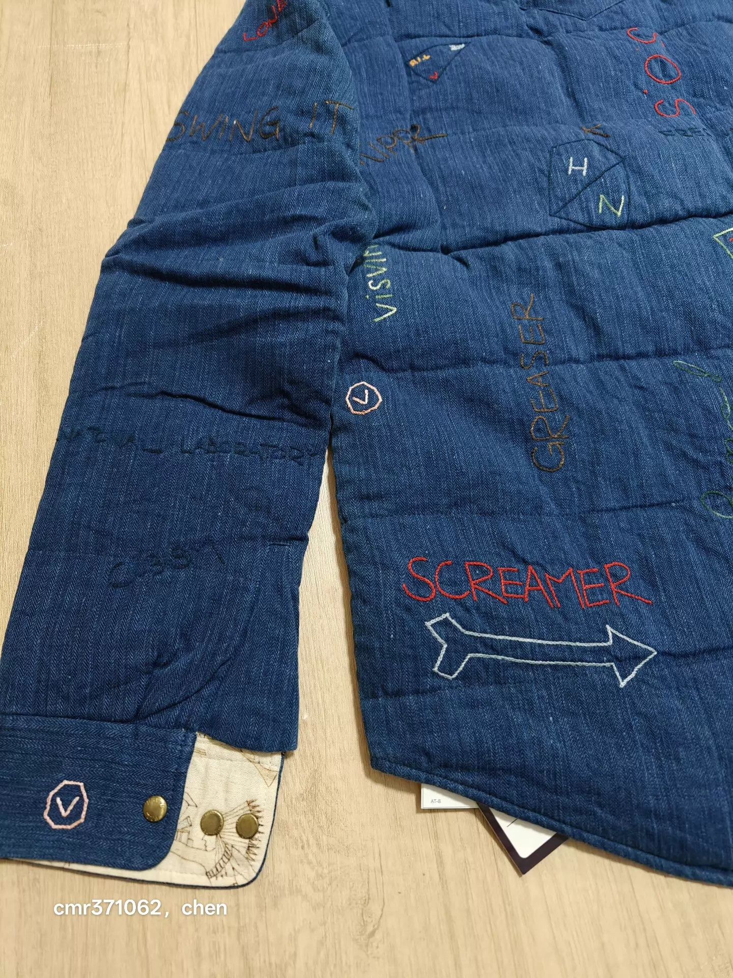 Visvim visvim 15SS spot kerchief down jkt blue icon embroidery 2 Size US M / EU 48-50 / 2 - 5 Thumbnail