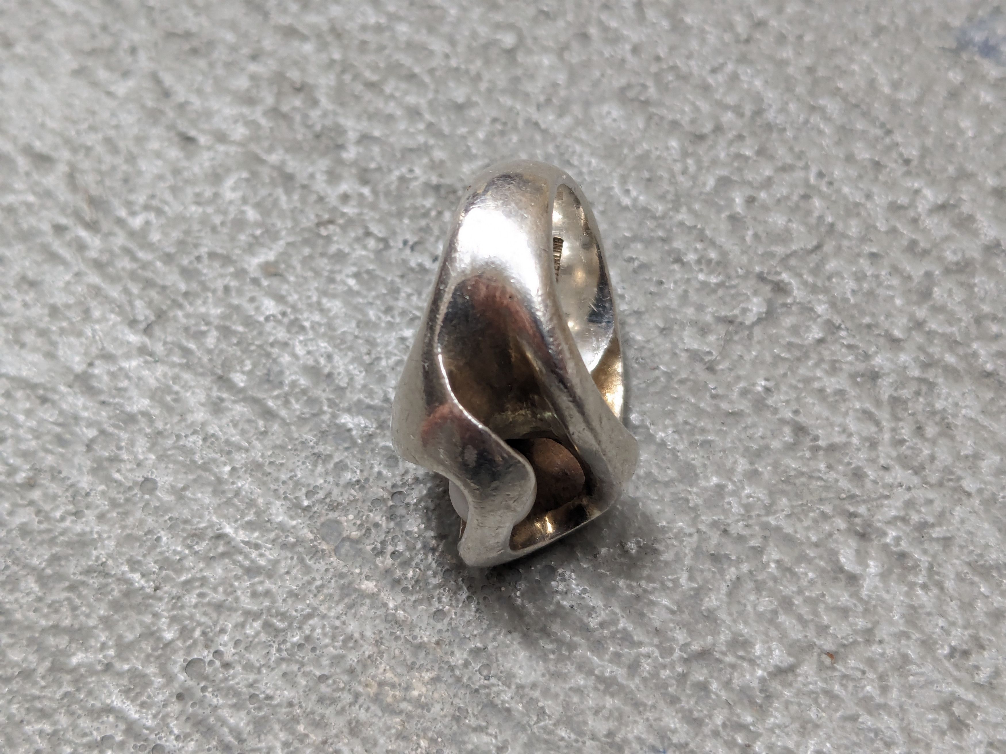 Jewelry Vintage Sterling Silver Ring Size 5.25 Henion Biomorphic Size ONE SIZE - 13 Thumbnail