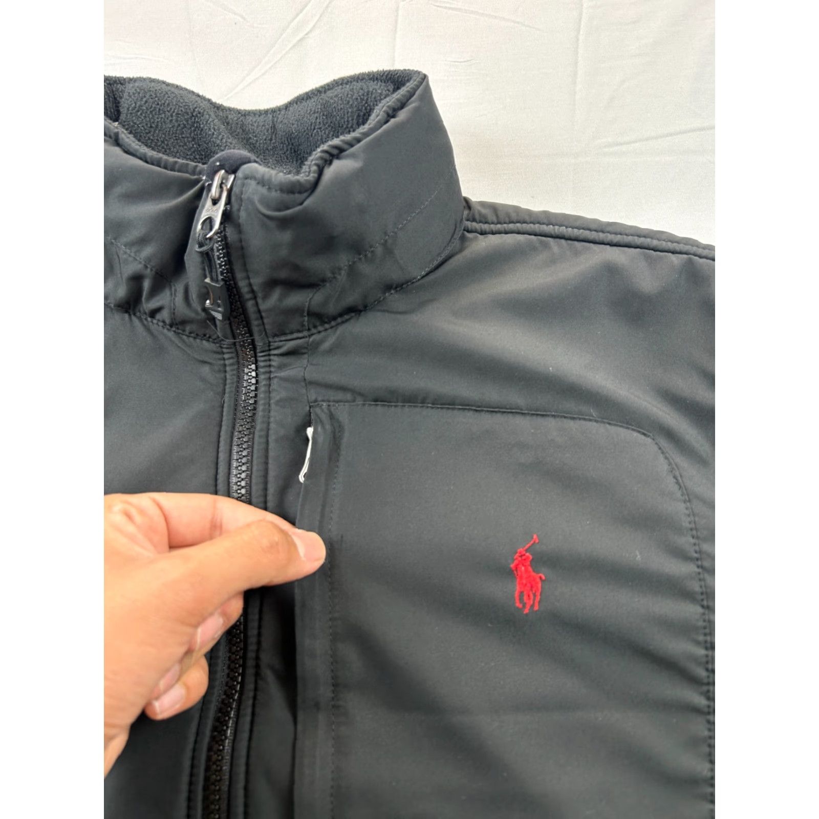 Polo Ralph Lauren Polo Ralph Lauren Fleece Jacket Mens XL Navy Full Zip Hooded Bomber Jacket Regular Fit Blue Zip Logo Size US XL / EU 56 / 4 - 6 Thumbnail