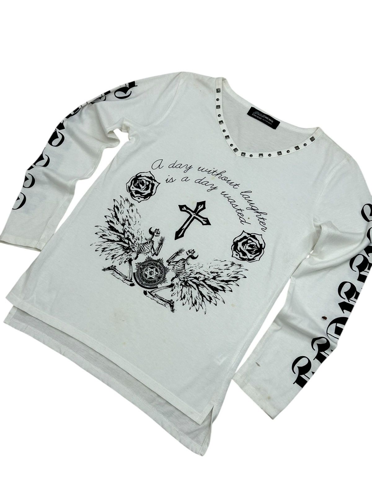 Japanese Brand Bad News Japan Conspiration Illuminati Freemason Studded Size US S / EU 44-46 / 1 - 2 Thumbnail