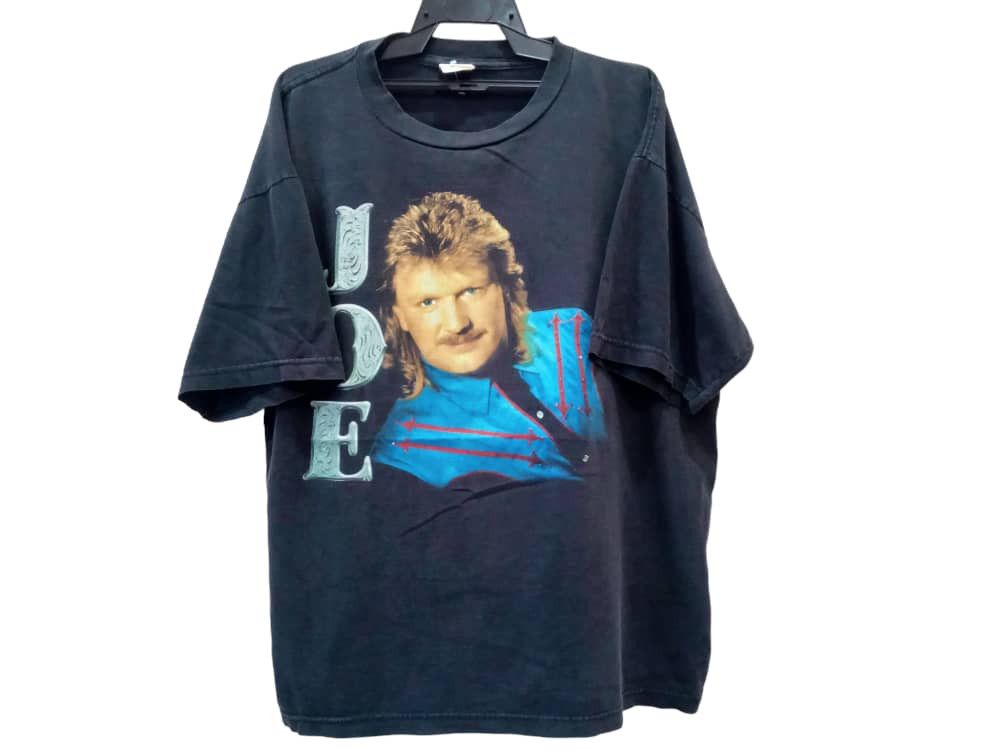 image of Rock T Shirt x Rock Tees Vintage Joe Diffie Country Singer T Shirt in Black, Men's (Size 2XL)