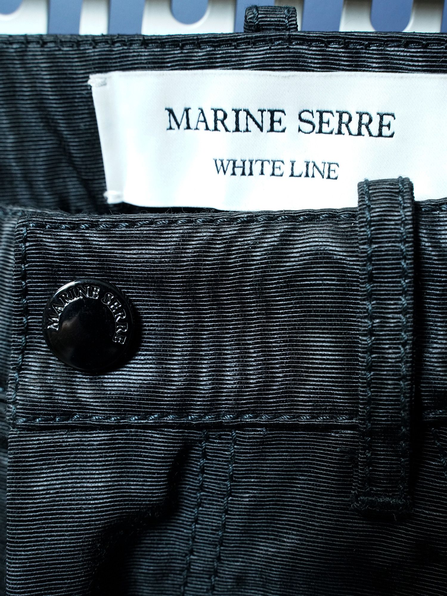 Marine Serre MARINE SERRE Womens Moire Straight Pants Size 26" / US 2 / IT 38 - 3 Thumbnail