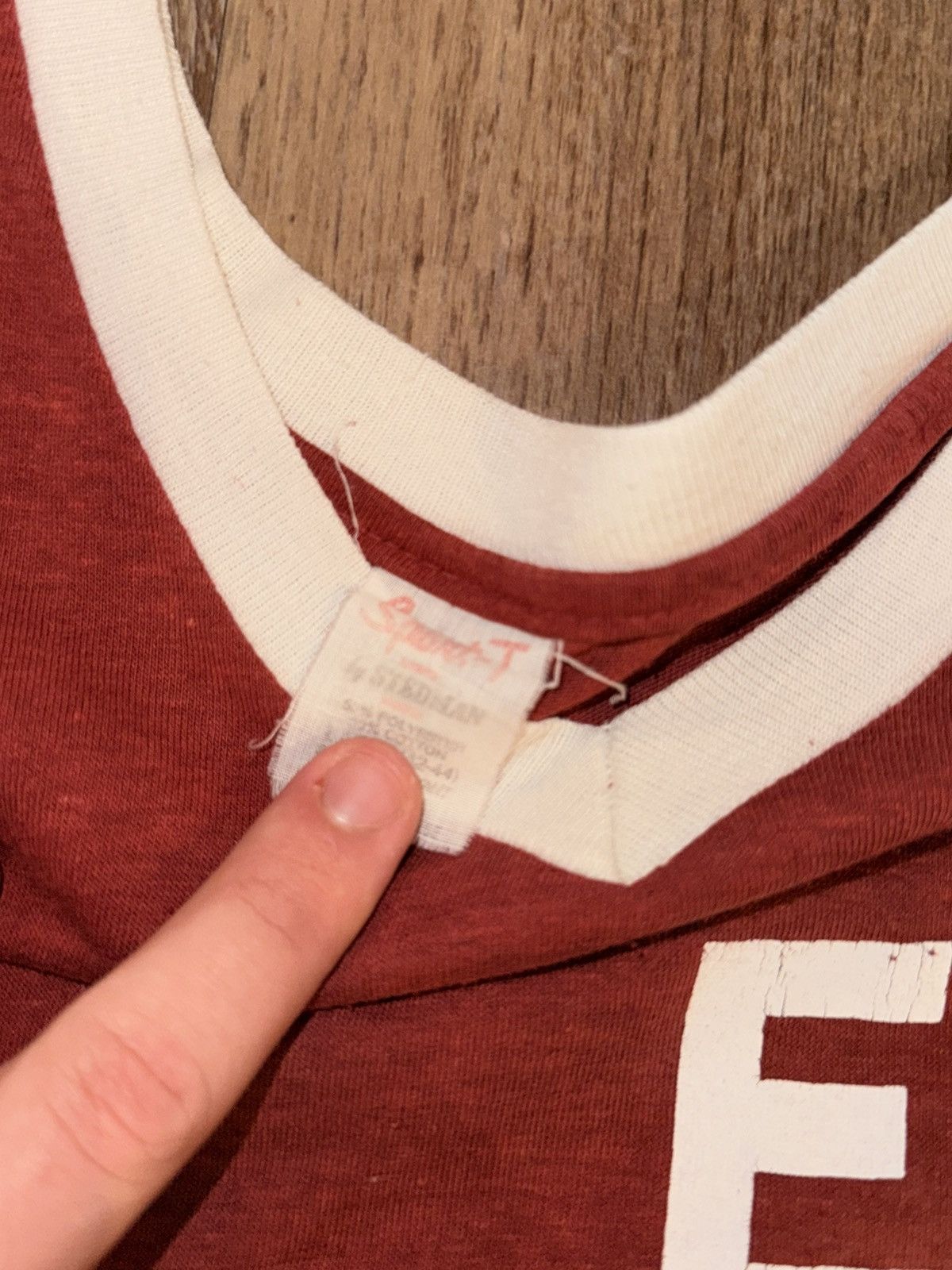 Other Vintage EGT Athletic Ringer Tee (Red) Size US M / EU 48-50 / 2 - 2 Thumbnail