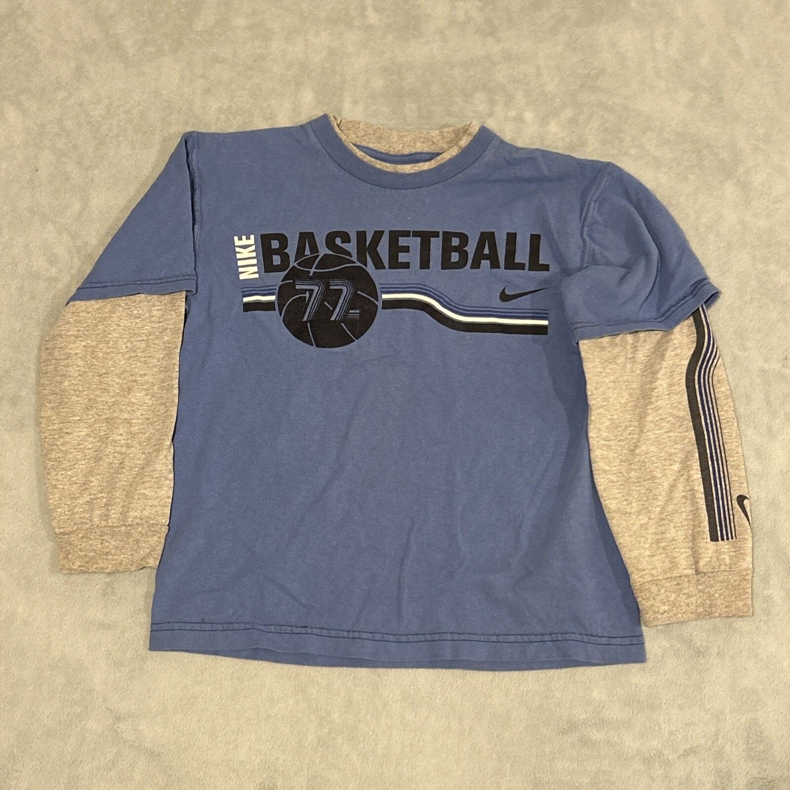 Nike 90s Vintage Silver Tag Nike Youth Boys Small Long Sleeve Size US S / EU 44-46 / 1 - 1 Thumbnail