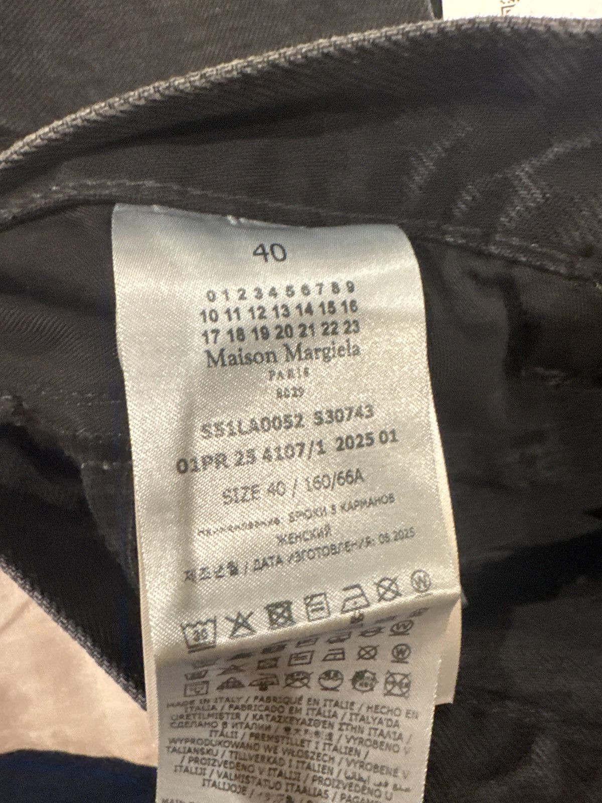 Maison Margiela Maison Margiela Straight Jeans With Contrasted Pockets Black Size US 31 - 8 Thumbnail