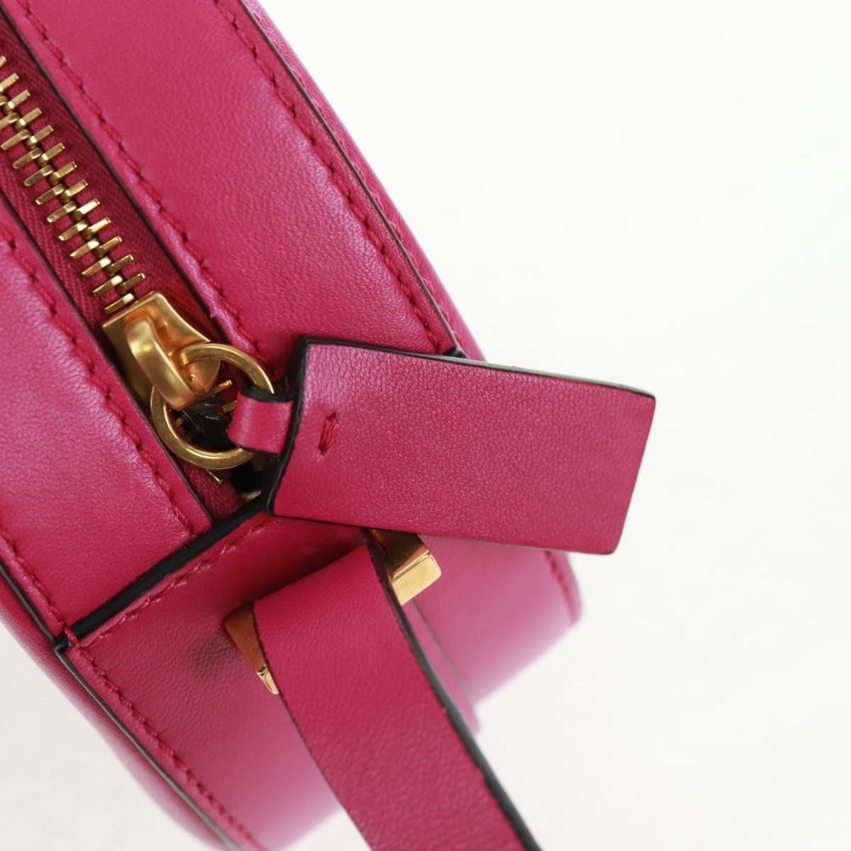 Valentino Valentino Leather V Logo Walk Shoulder Bag Pink Size ONE SIZE - 6 Thumbnail