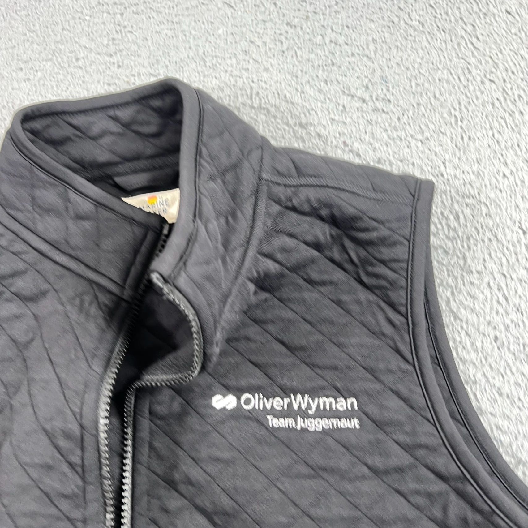Marine Layer Marine Layer Vest Mens Small Black Quilted Knit Full Zip Size US S / EU 44-46 / 1 - 3 Thumbnail