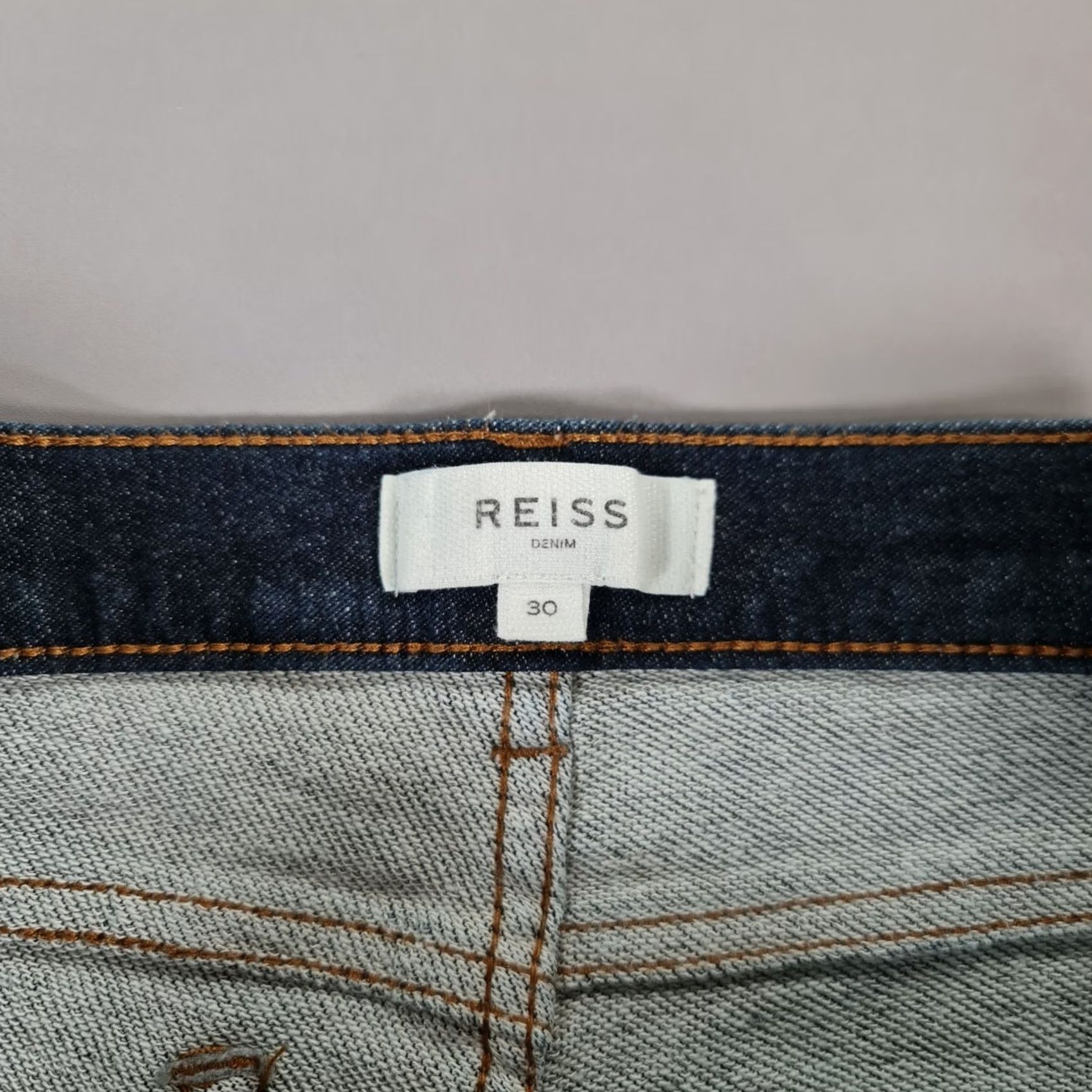 Reiss Reiss Jeans Blue W30 L31 Skinny Fit Stretch Denim Dark Wash Mens Jeans Size US 30 / EU 46 - 4 Thumbnail