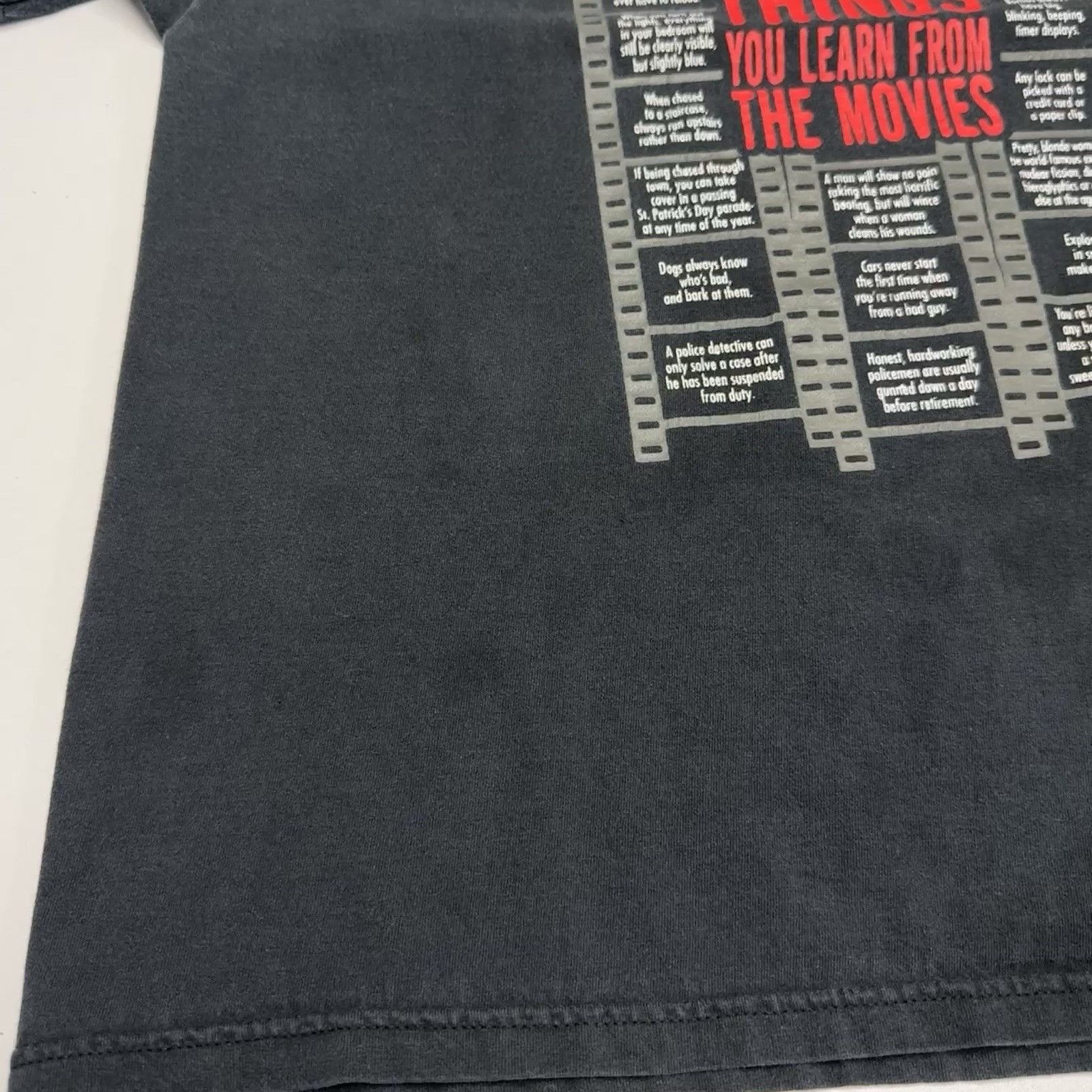 Vintage Vintage 'Things you learn from Movies' Shirt Mens Large Size US L / EU 52-54 / 3 - 4 Thumbnail