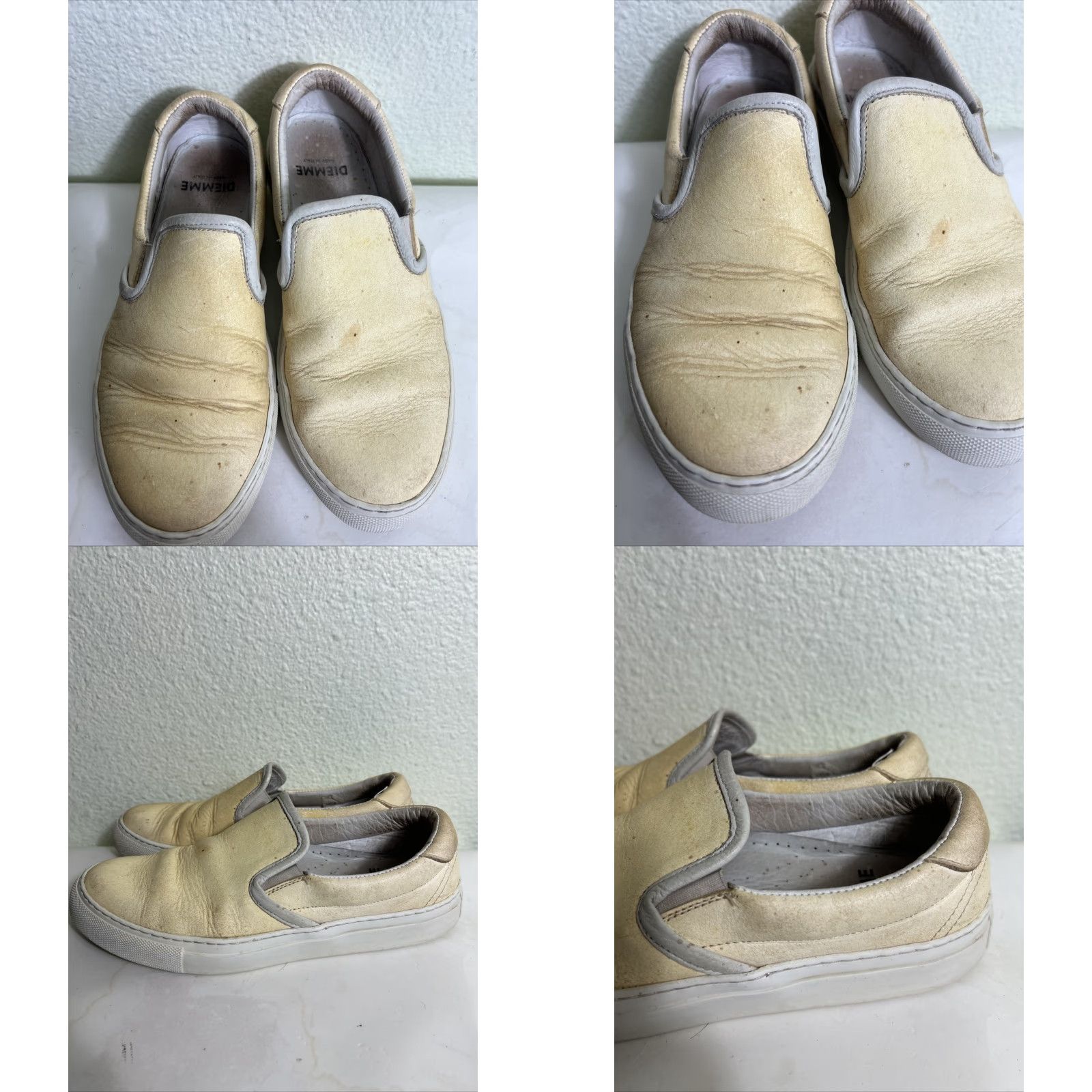 Diemme Diemme Footwear Womens Slip On Sneaker Garda Leather Taupe Beige Size 39 US 8 Womens Sneaker Casual Shoes Size US 8 / IT 38 - 8 Thumbnail