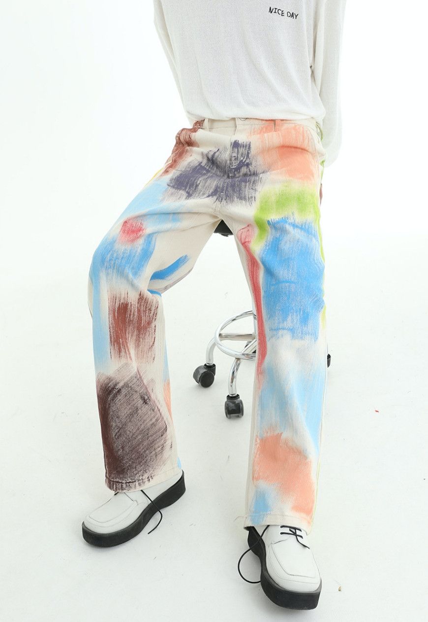 Other Unisex Painted Graffiti Jeans Size US 30 / EU 46 - 9 Thumbnail