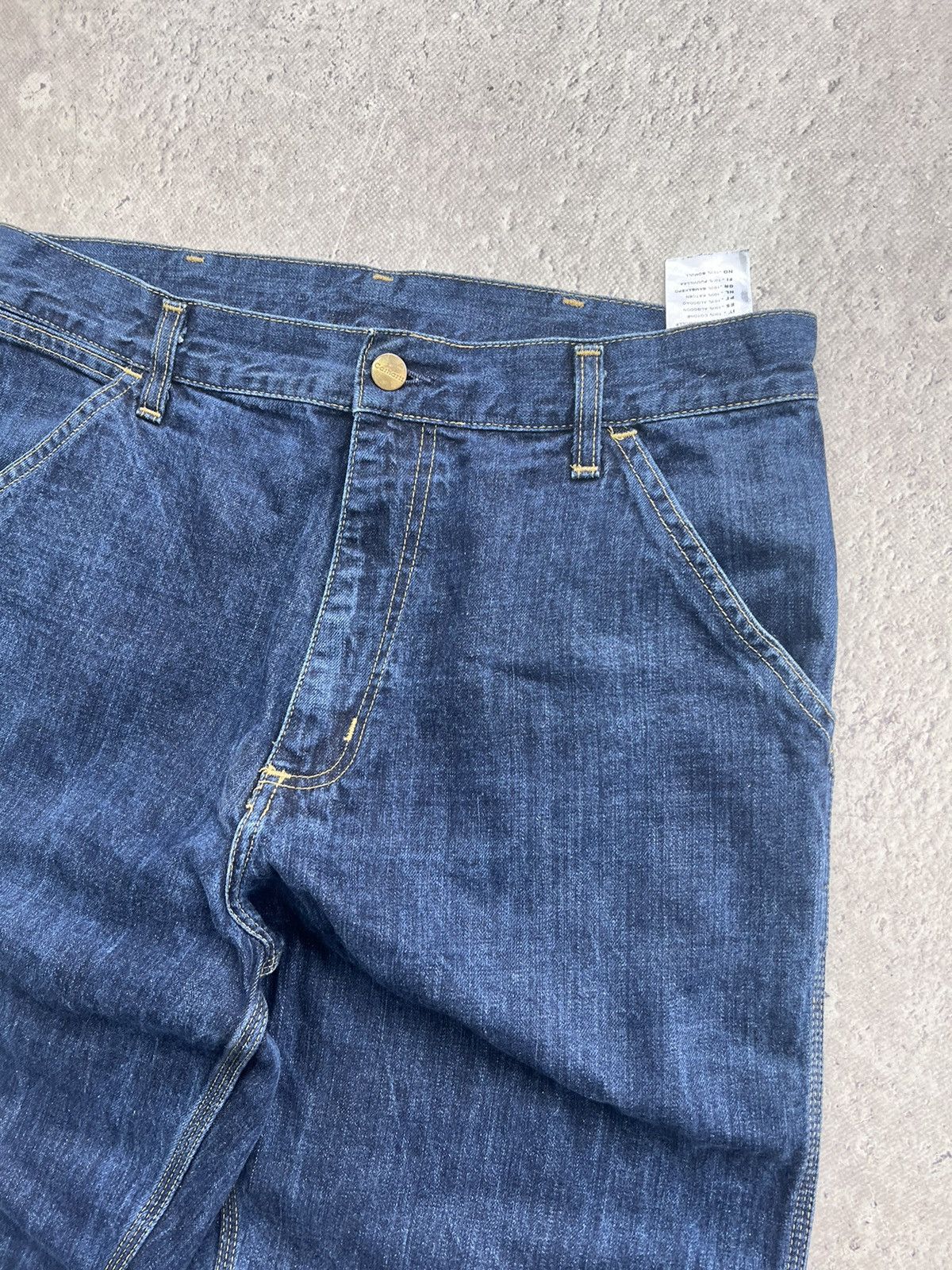 Carhartt × Vintage Vintage Carhartt Double Knee Pants Black Faded Distressed Size US 30 / EU 46 - 7 Thumbnail