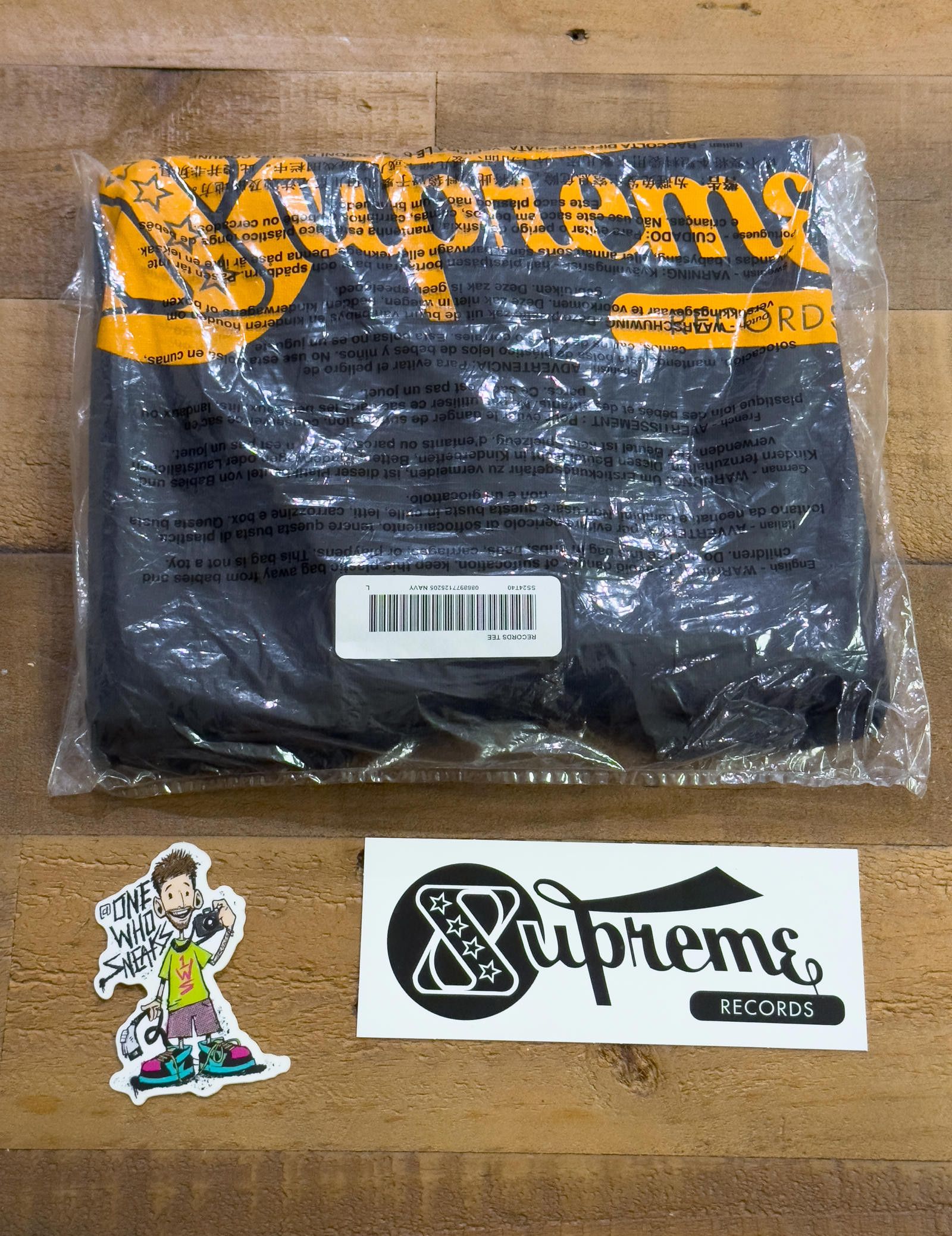 Supreme Supreme Records Tee & Sticker Size Large Size US L / EU 52-54 / 3 - 1 Thumbnail